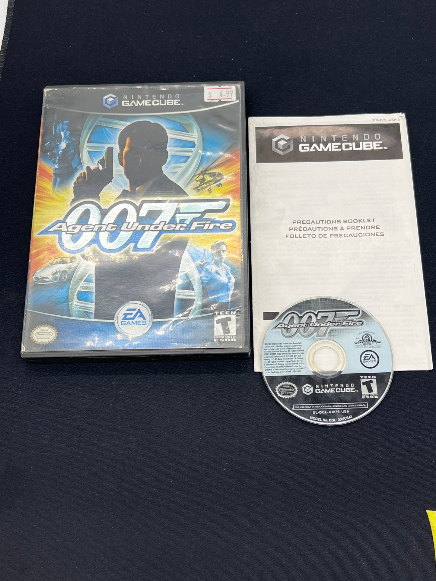 Auction Lot 121: Nintendo GameCube Agent Under Fire 007 CIB