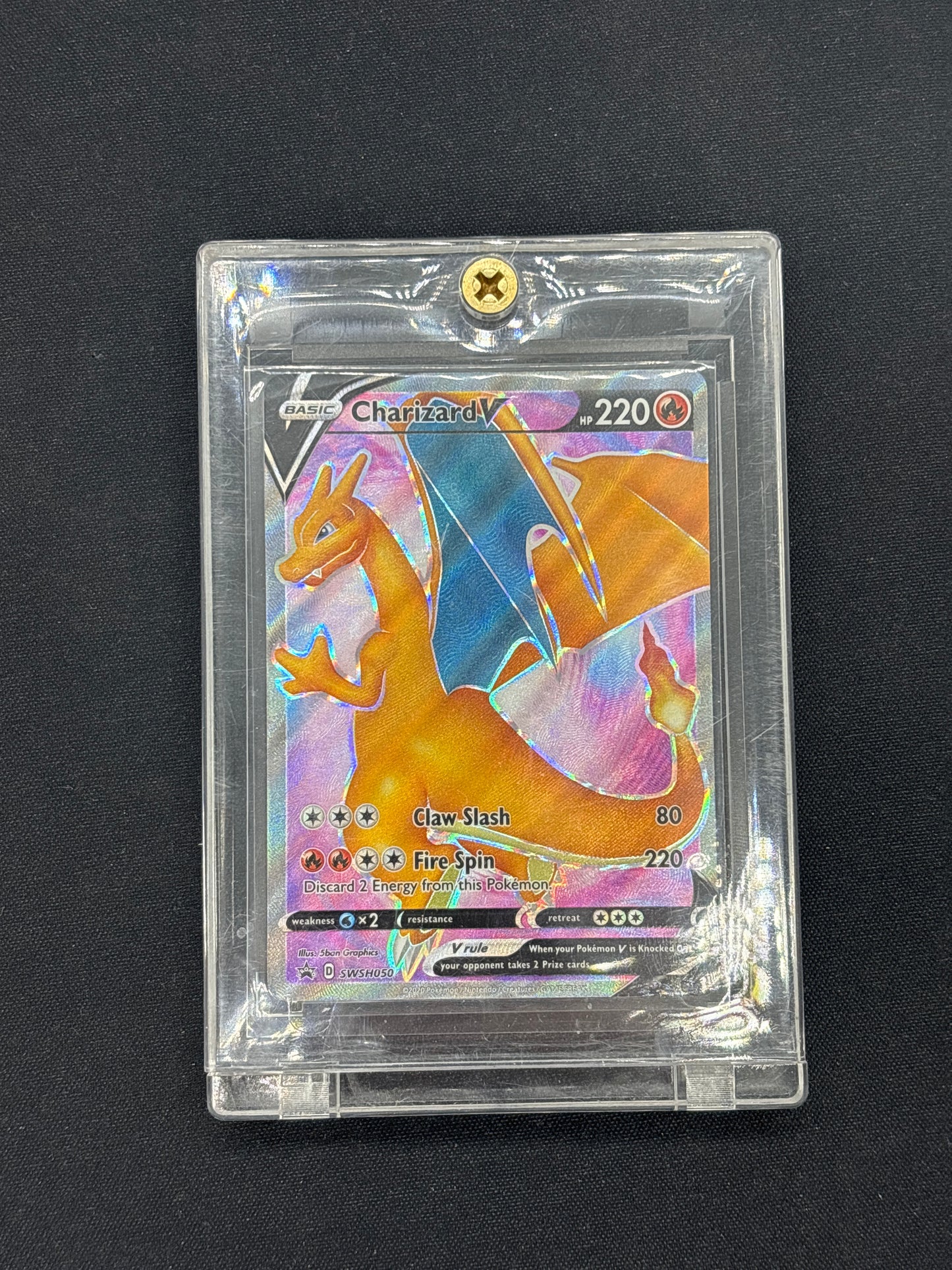 Auction Lot 52: Pokemon Cards Charizard V SWSH ETB Promo Champions Path Conditions Vary