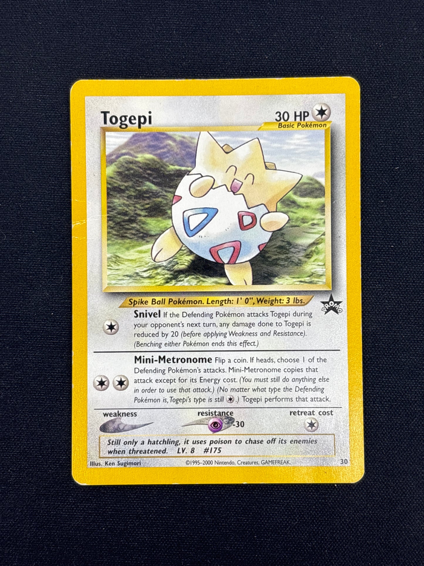 Auction Lot 17: Togepi Black Star Promo WOTC Card Conditions Vary