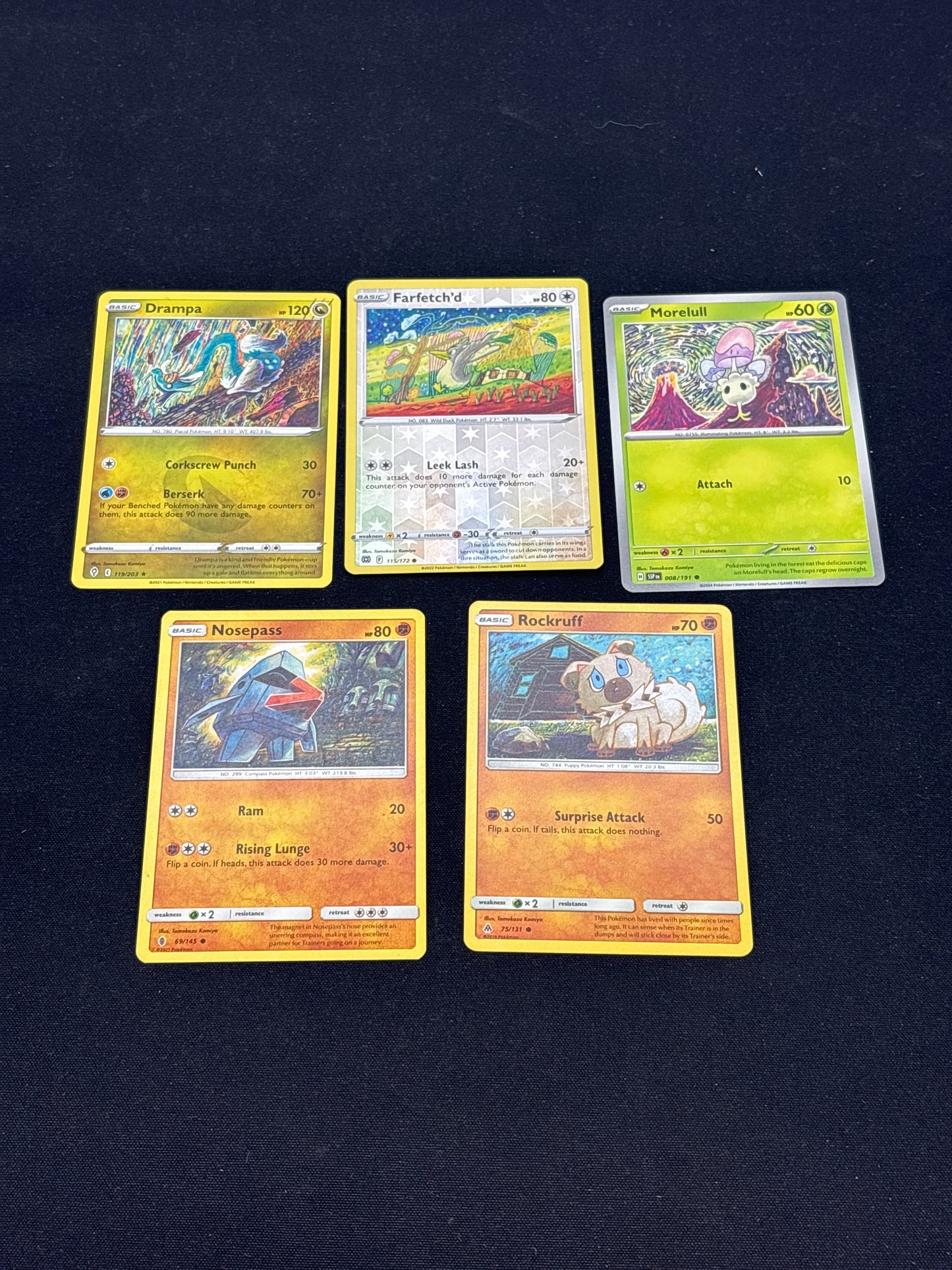 Auction Lot 34: Pokemon Cards Tomokazu Komiya Commons Uncommons Conditions Vary