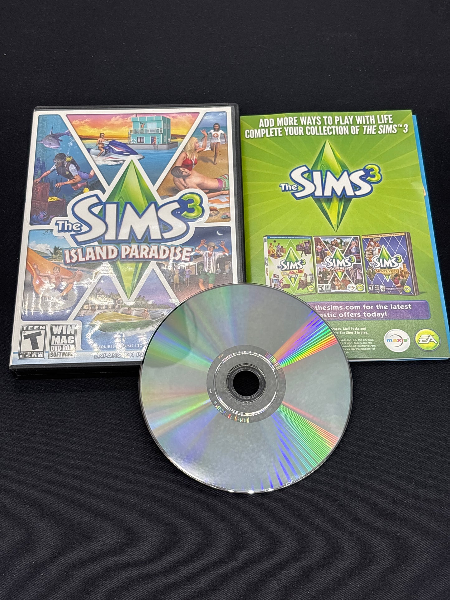 Auction Lot 36: Sims 3 Island Paradise Video Game PC CIB