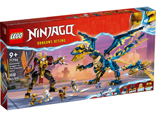 71796 Elemental Dragon vs The Empress Mech