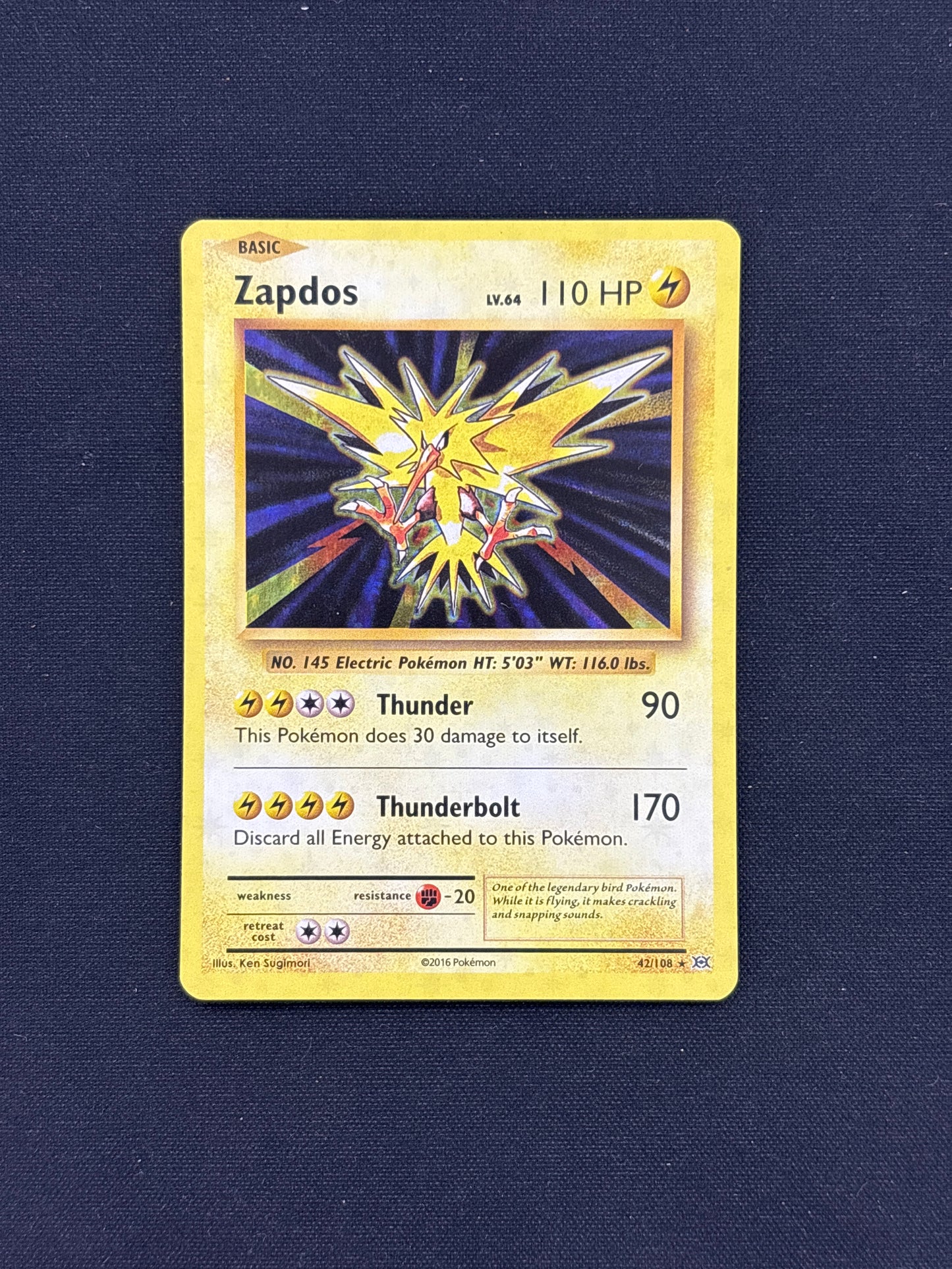 Auction Lot 10: Pokemon Card Zapdos Evolutions Conditions Vary