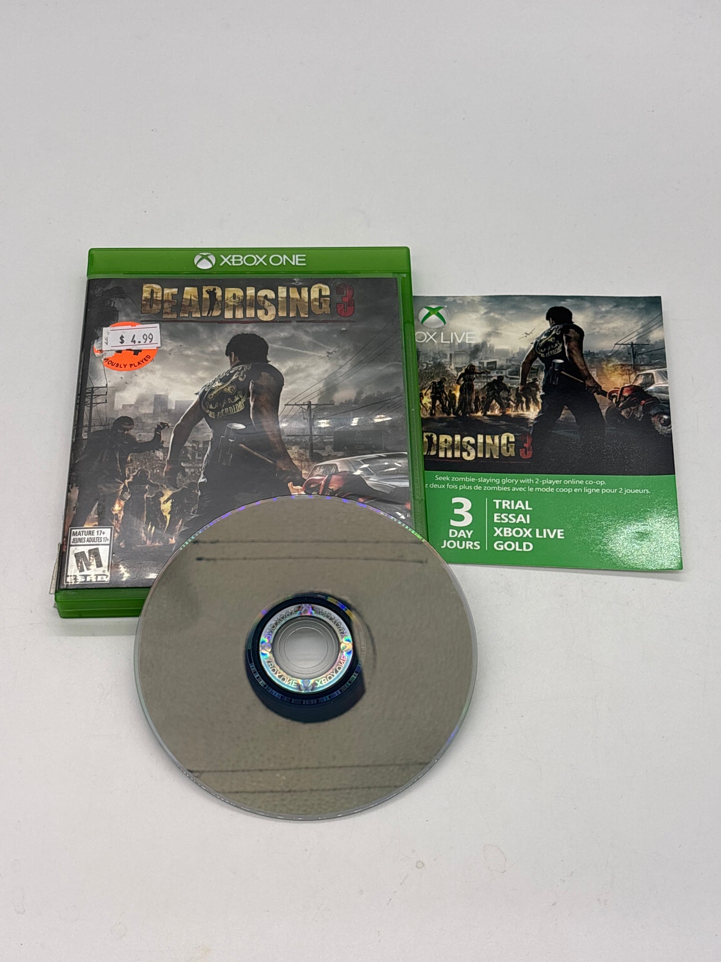 Auction Lot 92: Dead Rising 3 Video Game Xbox One CIB
