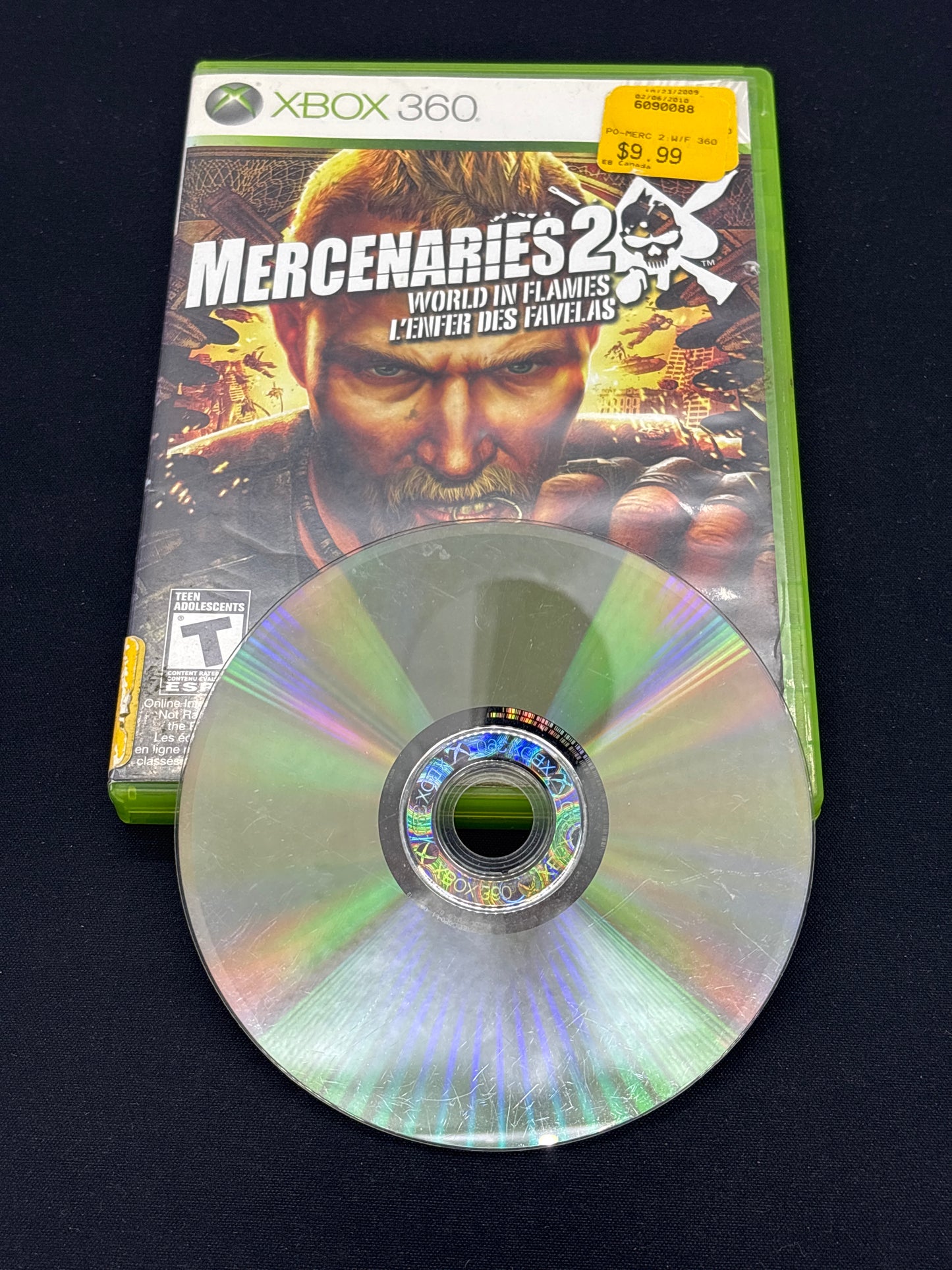 Auction Lot 107: XBOX 360 Mercenaries 2 Video Game