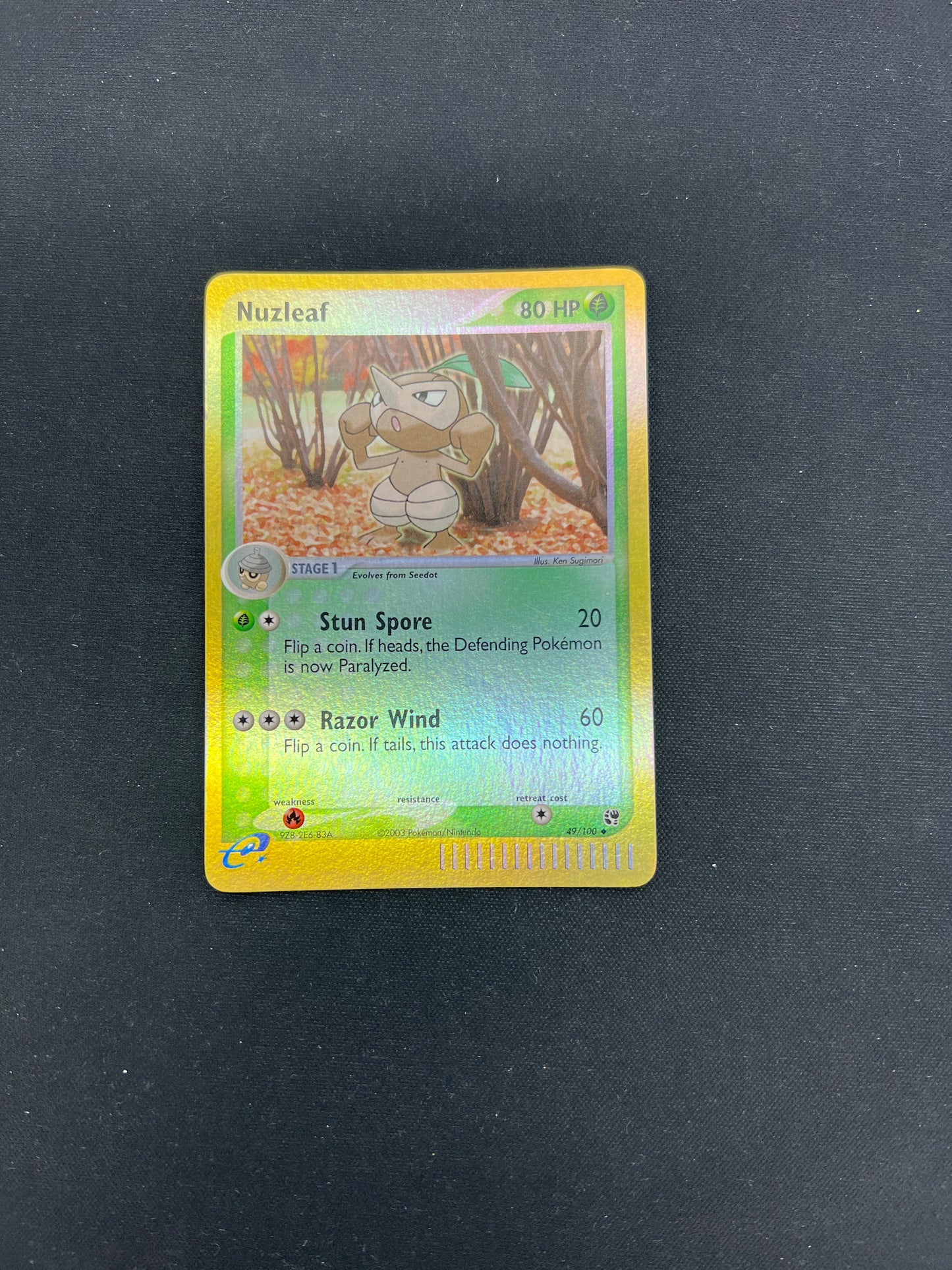 Auction Lot 415: Pokemon Cards Nuzleaf Reverse Holo Condition Vary