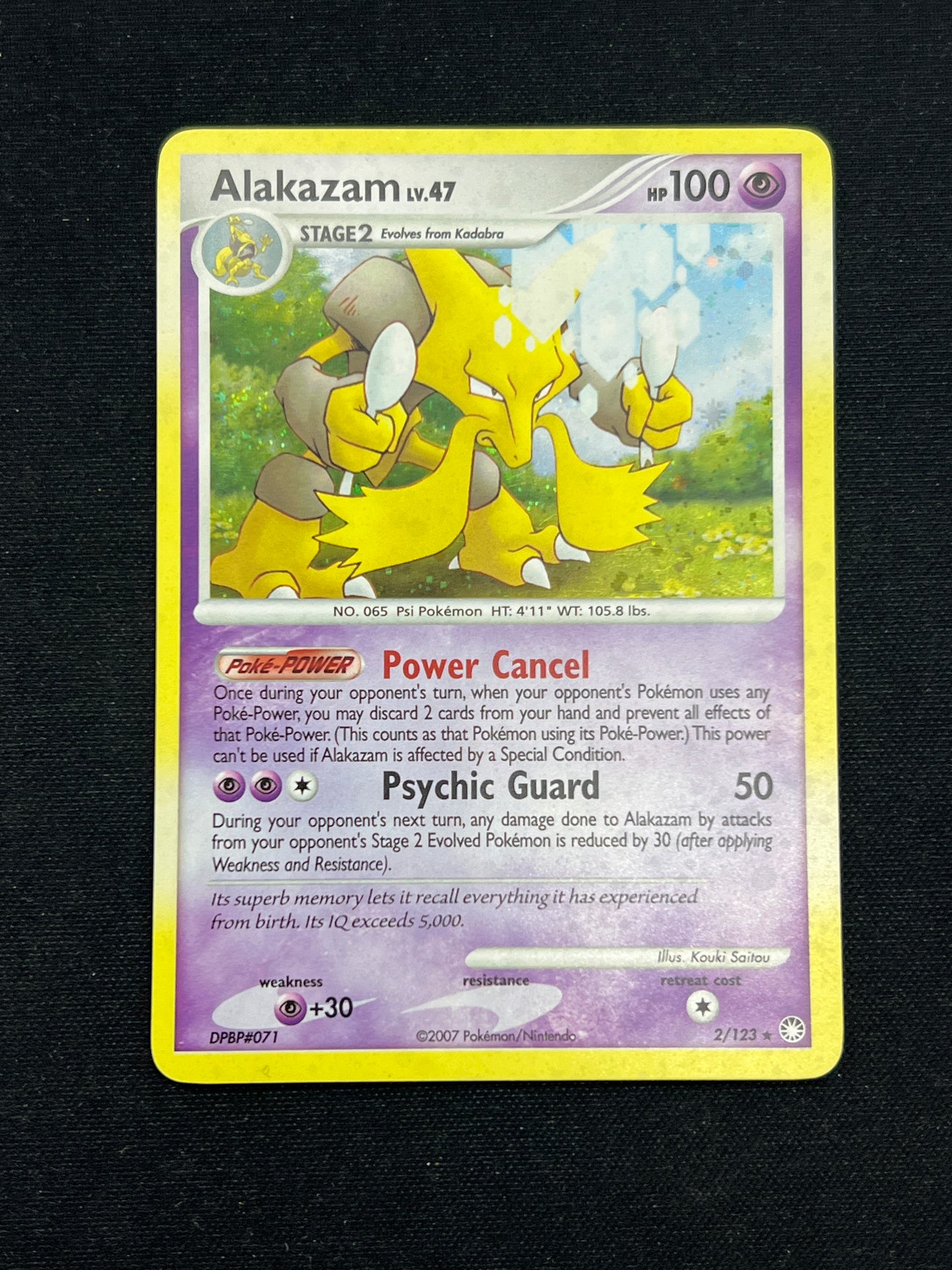 Auction Lot 84: Pokemon Cards Alakazam Holo Rare Majestic Dawn Condition Vary