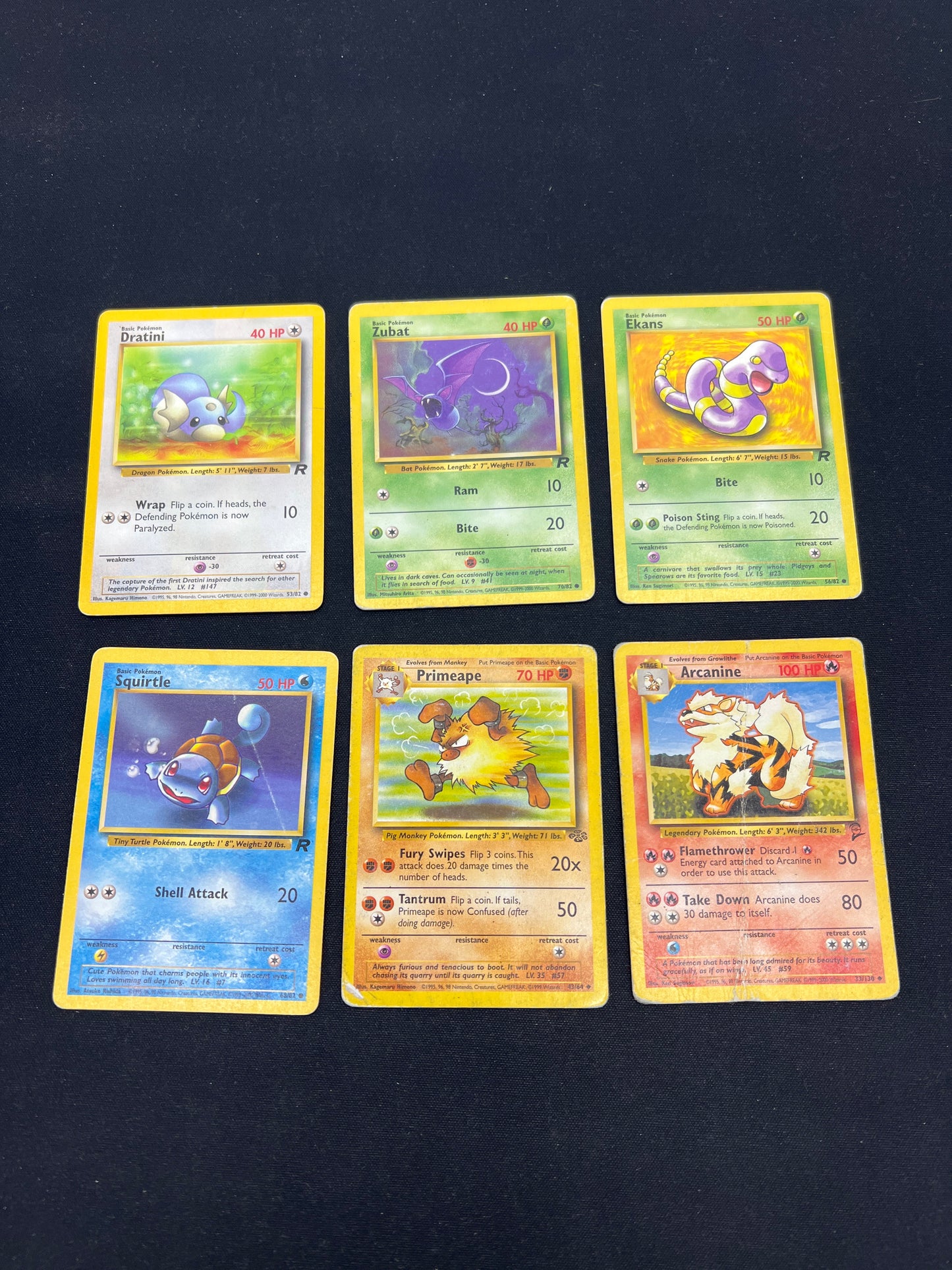 Auction Lot 48: Pokemon Cards Assorted Lot of WOTC Commons Uncommons Conditions Vary