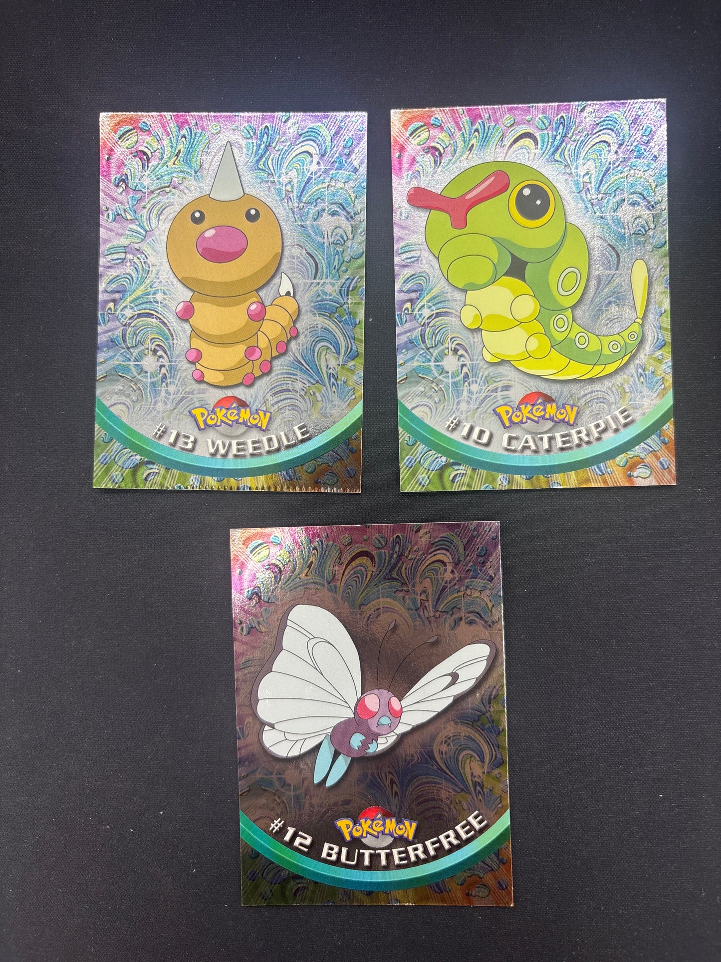 Auction Lot 55: Pokemon Topps Lot of 3 Bug Type Cards Conditions Vary