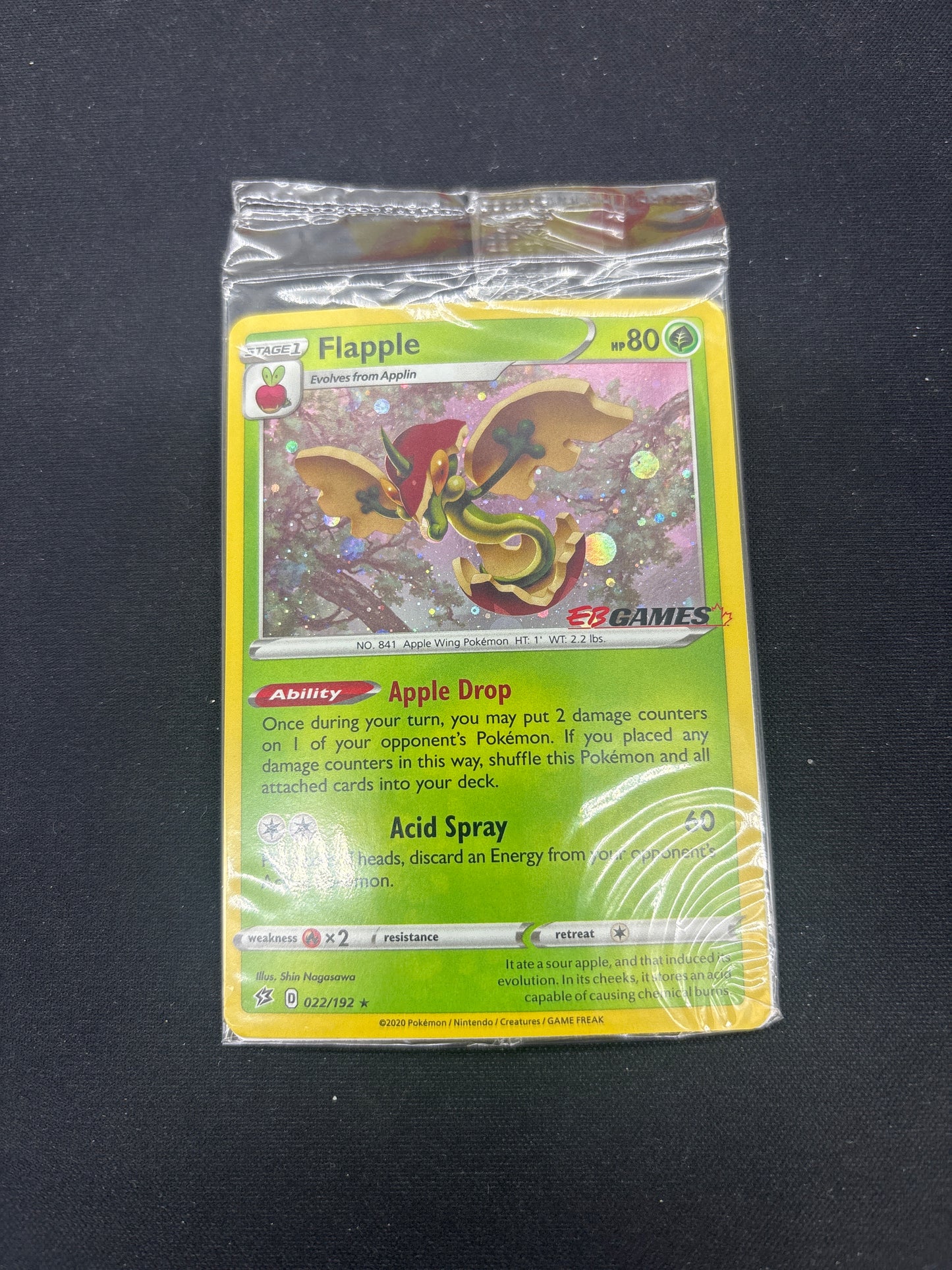 Auction Lot 273: Pokemon Card Flapple EB Games Sealed SWSH Promo Conditions Vary