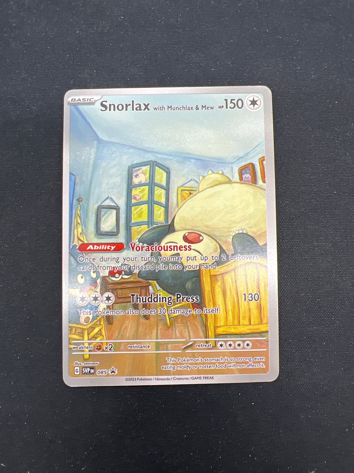 Auction Lot 299: Pokemon Card CUSTOM Snorlax Conditions Vary