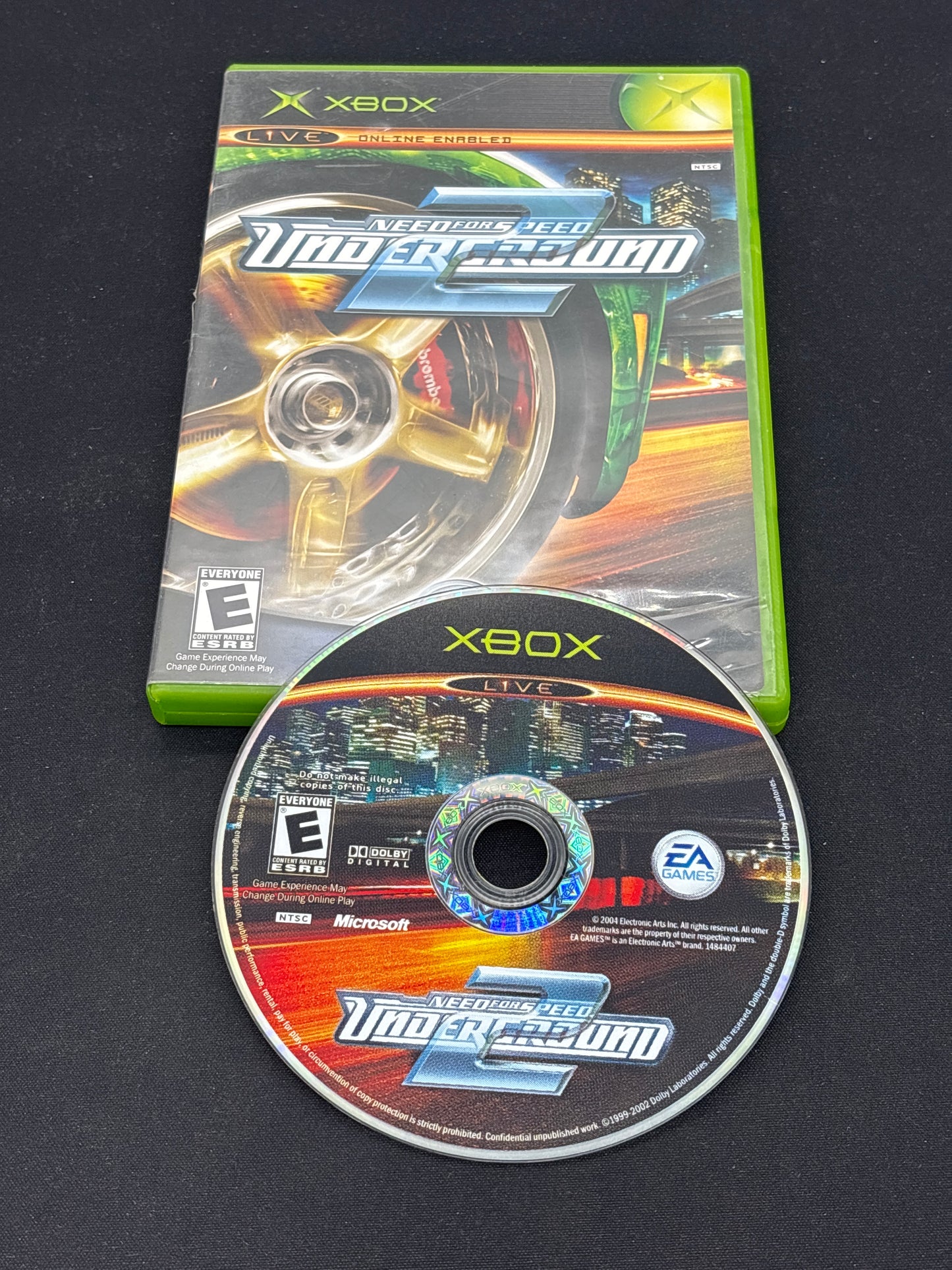 Auction Lot 3: XBOX Video Game Need For Speed 2 Underground Missing Manual