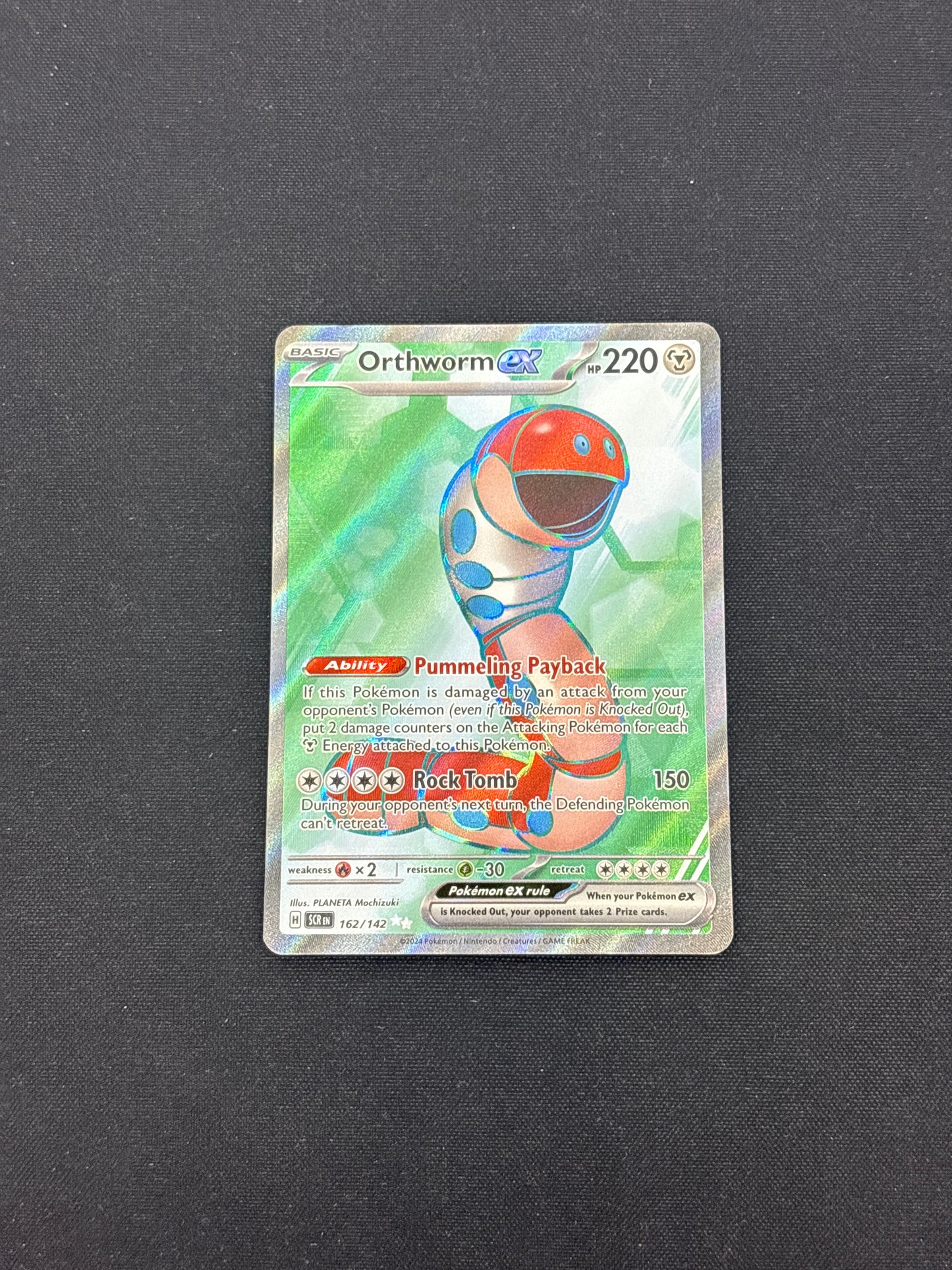 Auction Lot 473: Pokemon Cards Orthworm EX SV Full Art Ultra Rare Condition Vary