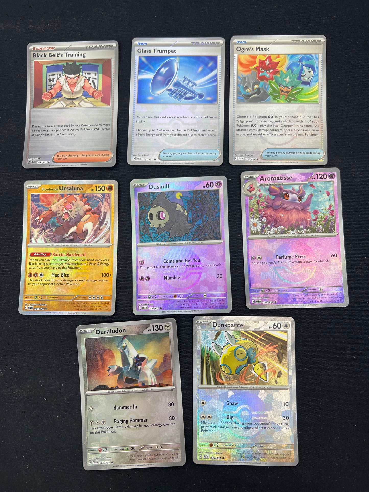Auction Lot 174: Pokemon Cards Lot of 8 Assorted Pokeball Pattern Prismatic Evolutions Lot 7 Conditions Vary