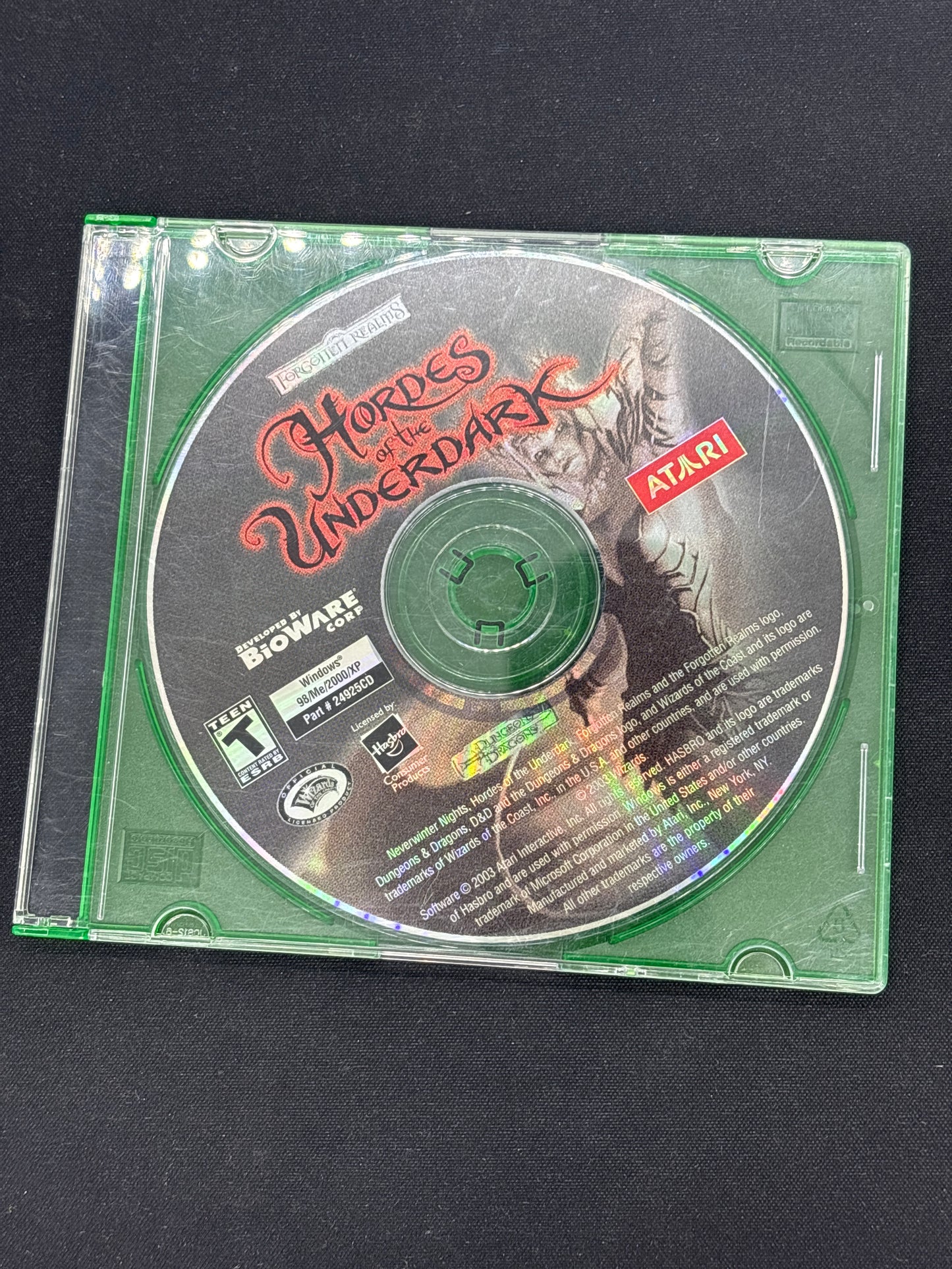 Auction Lot 25: PC Video Game Hordes of the UnderDark Loose