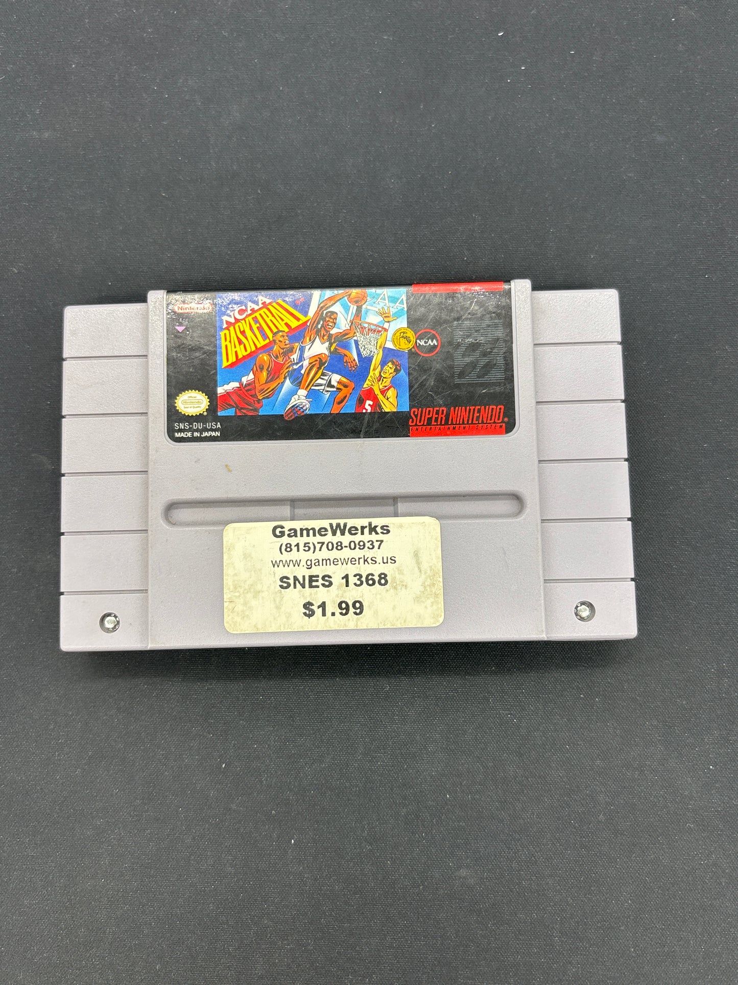 Auction Lot 145: SNES Video Game NCAA Basketball