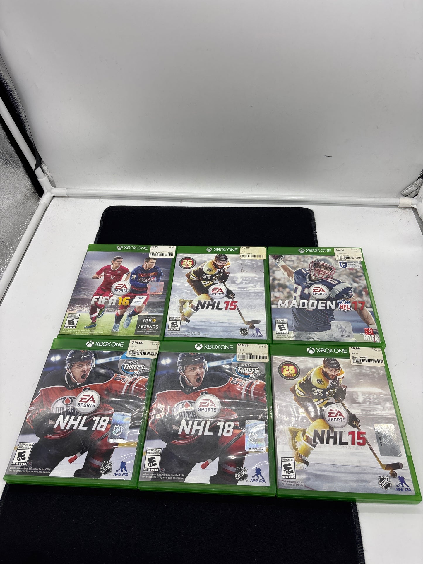 Auction Lot 253: XBOX One Video Game Lot of 6 Assorted Sports Titles CIB