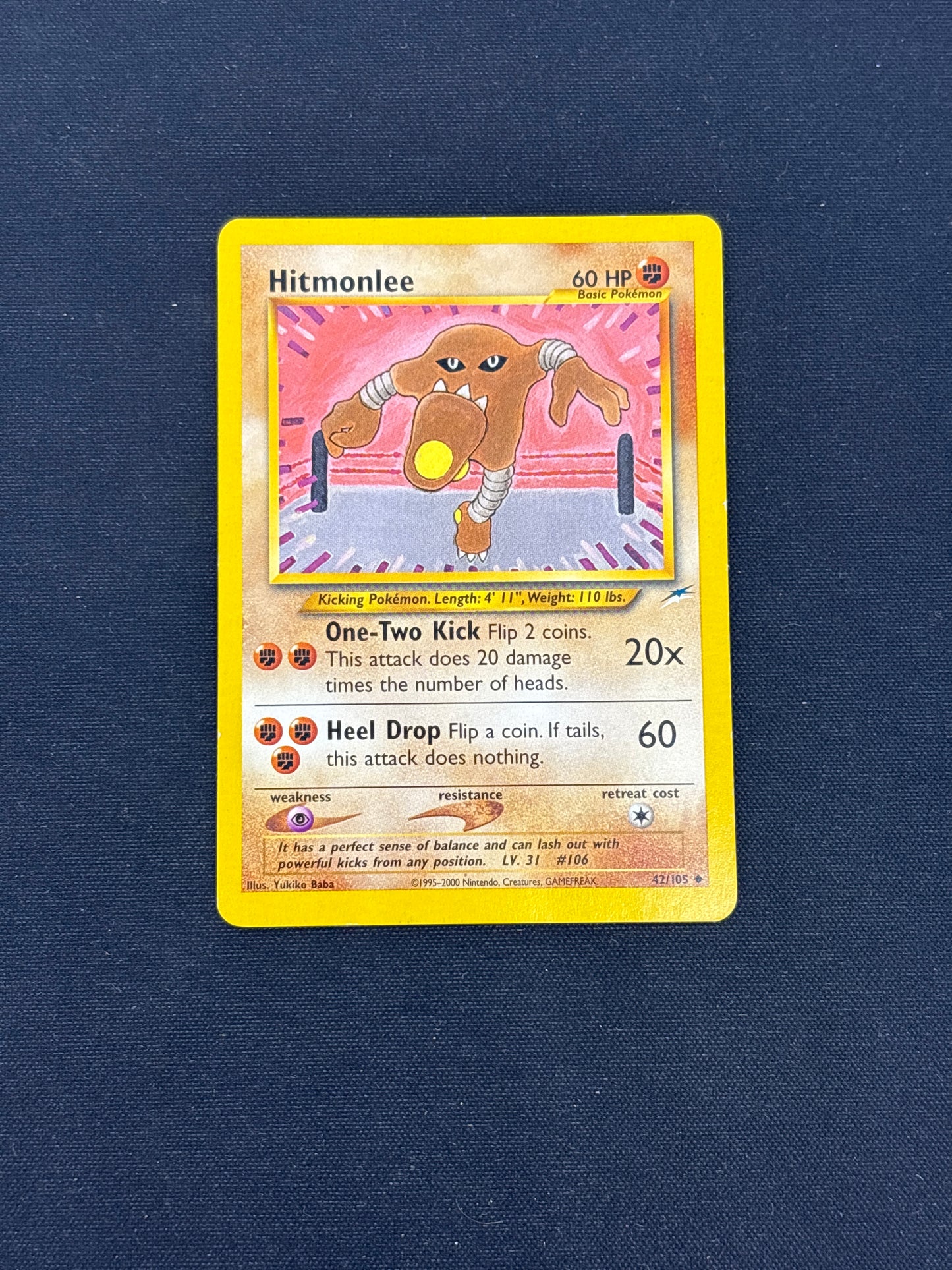 Auction Lot 146: Hitmonlee Pokemon Neo Destiny Card Conditions Vary