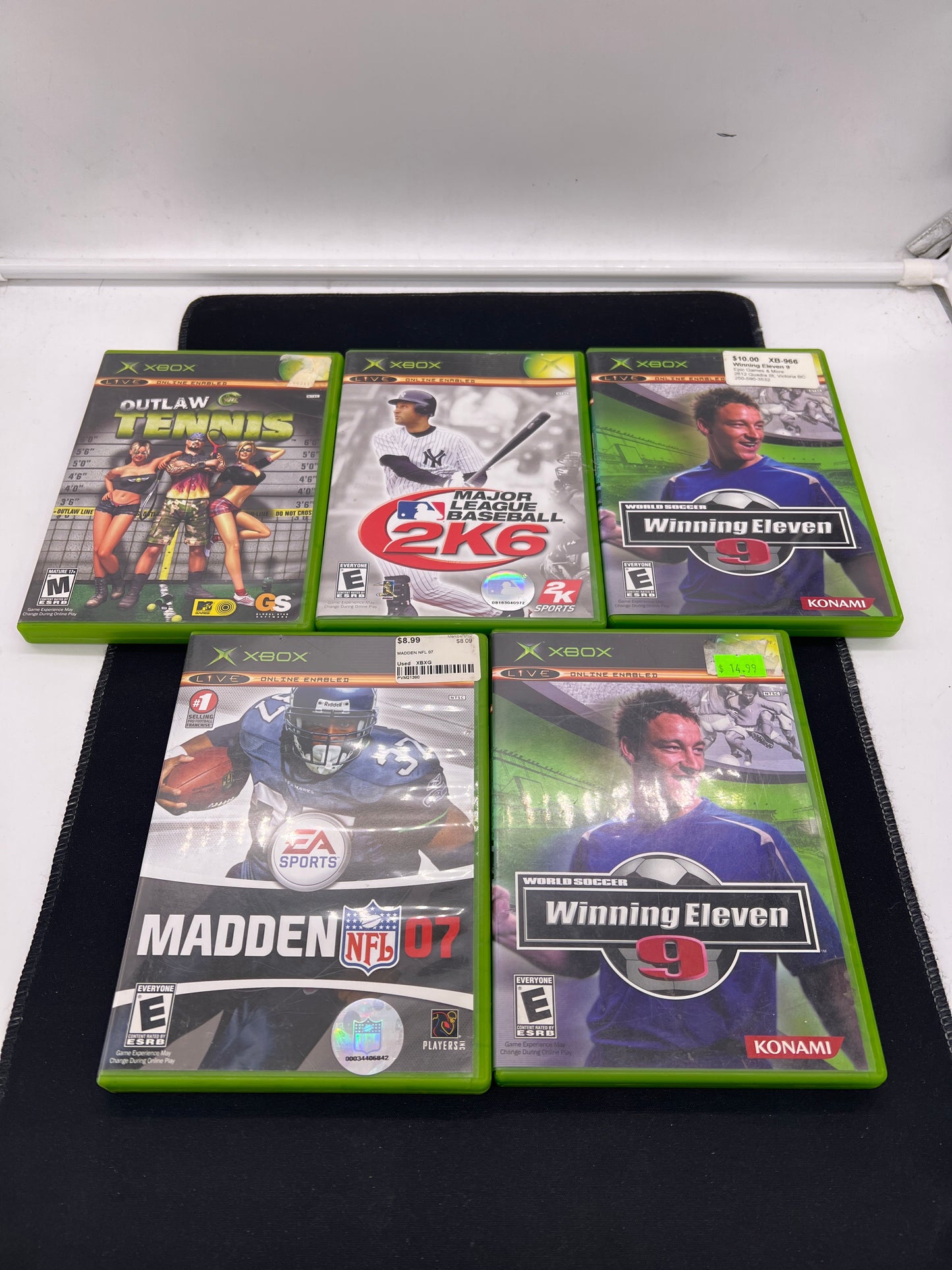 Auction Lot 153: XBOX Video Game Lot of 5 Assorted Sports Titles