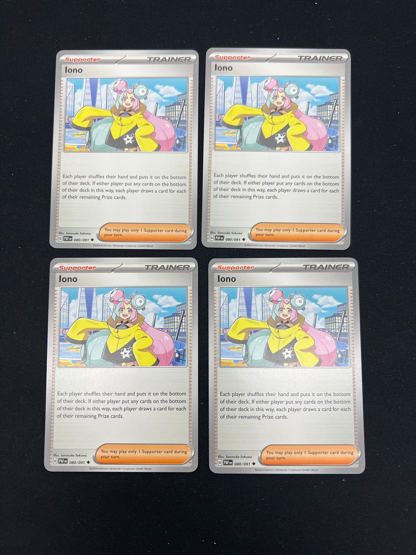 Auction Lot 288: Pokemon Cards Iono Playset Paldean Fates Conditions Vary