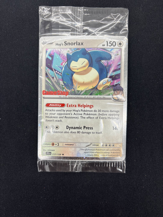 Auction Lot 36: Hop’s Snorlax GameStop Promo Pokemon Journey Together Sealed