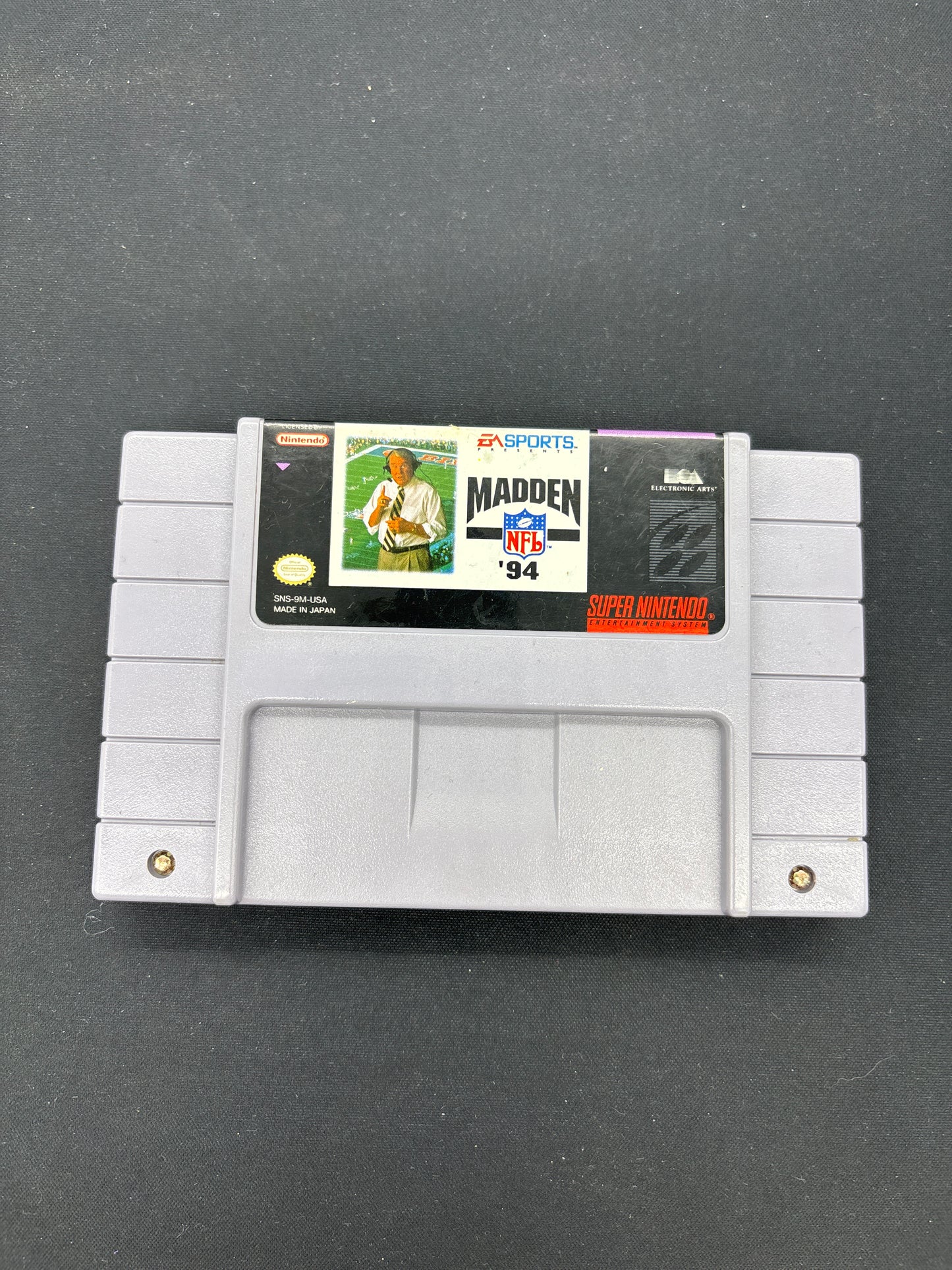 Auction Lot 122: Madden 94 Video Game Nintendo SNES Loose