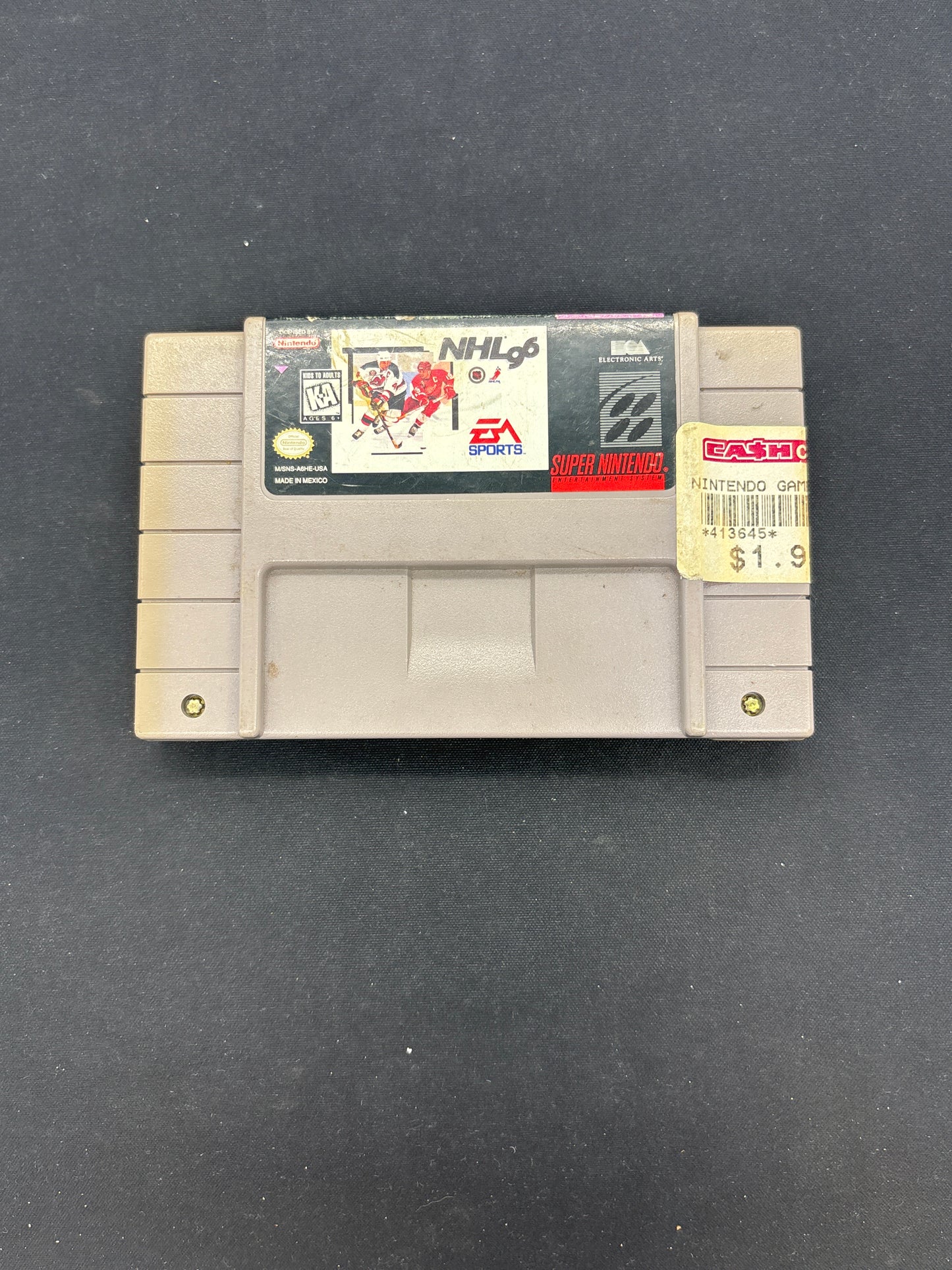Auction Lot 153: SNES Video Game EA NHL '96
