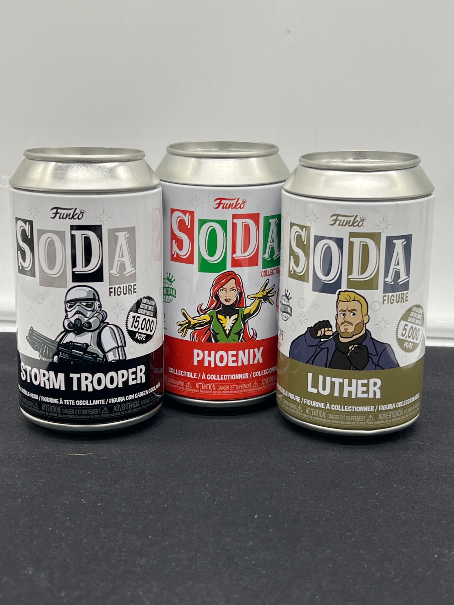 Auction Lot 52: Funko Soda Lot of 3 Storm Trooper Phoenix Luther