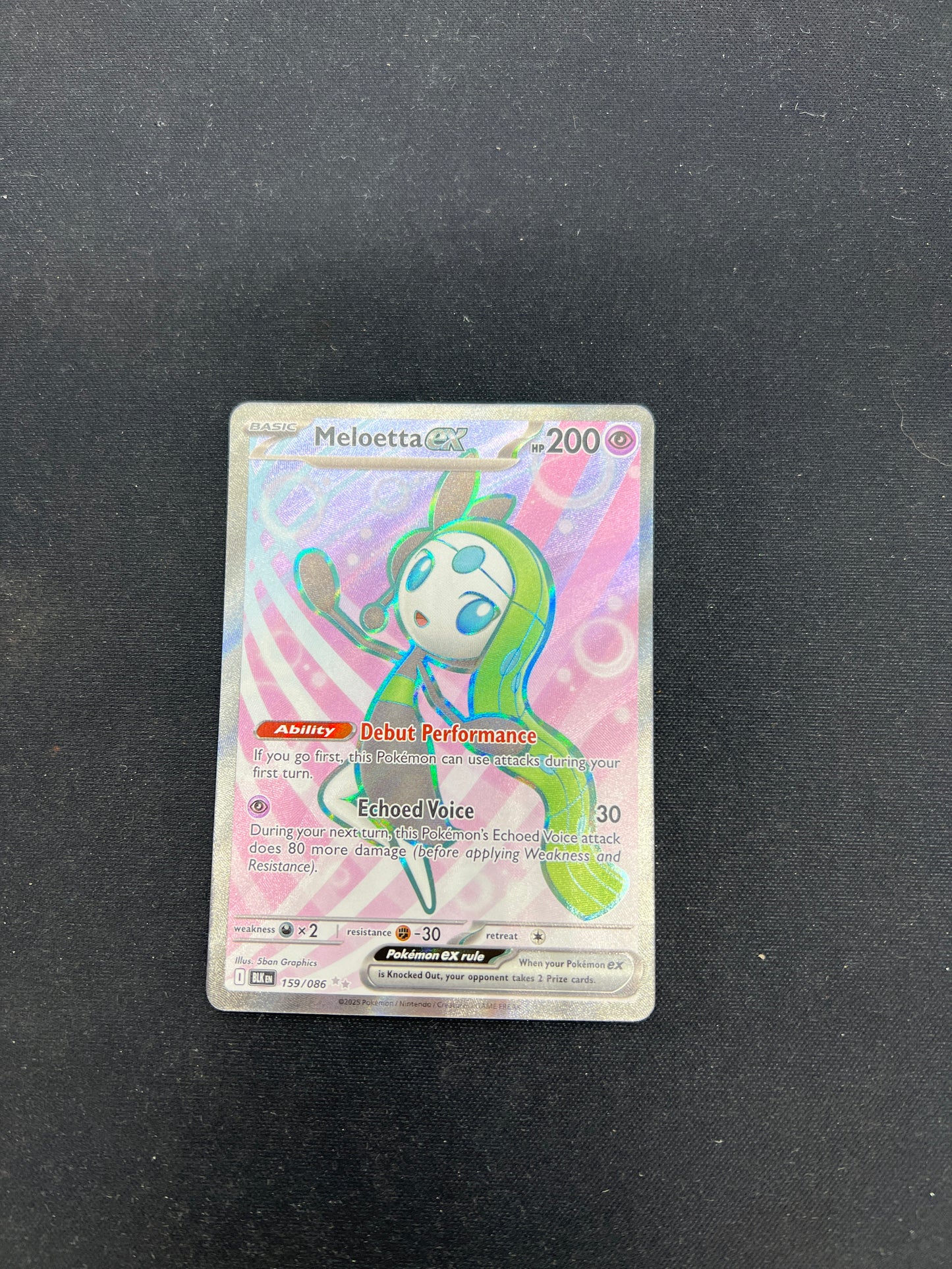 Auction Lot 19: Pokemon Cards Meloetta EX Full Art Condition Vary