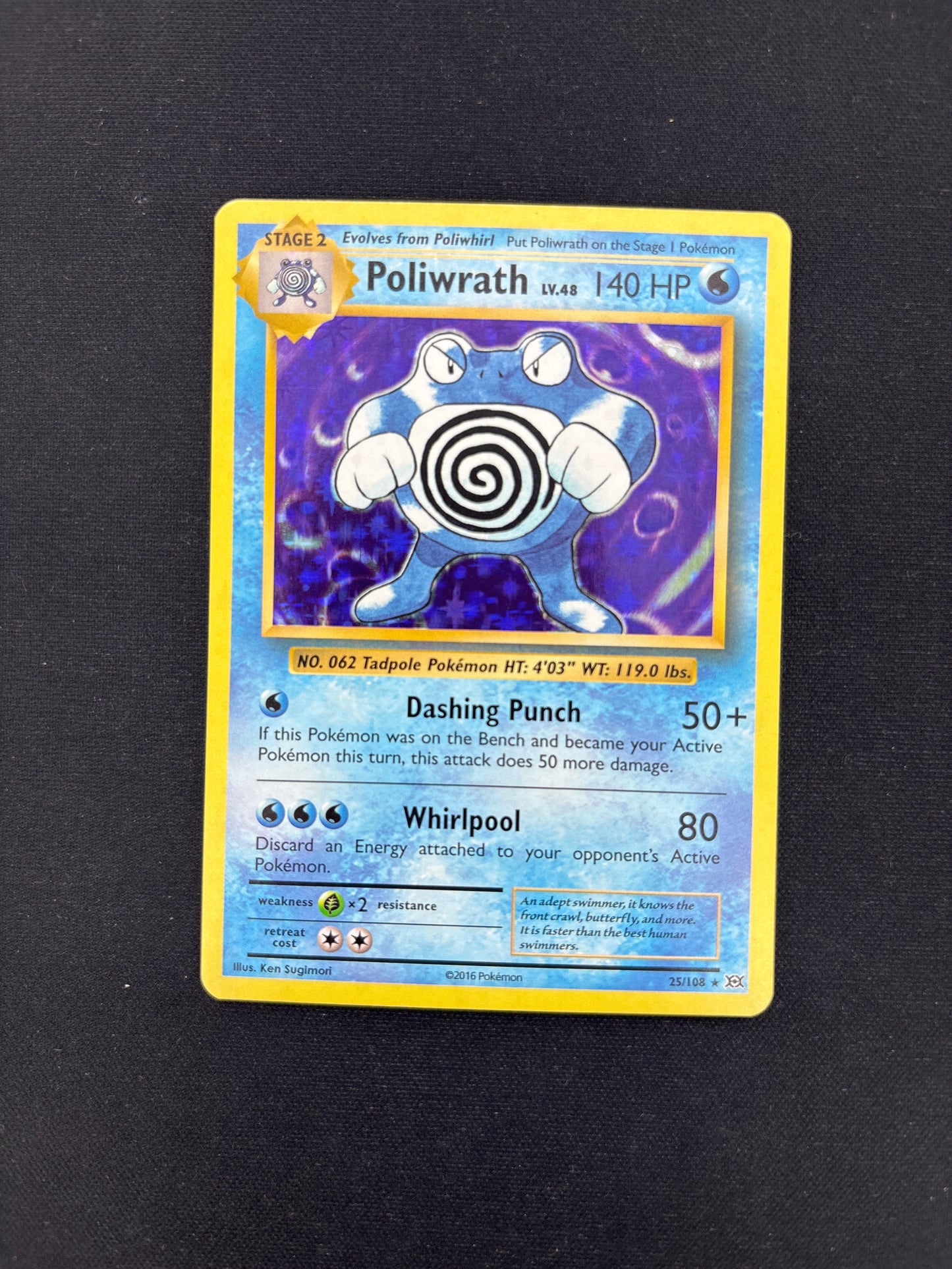 Auction Lot 293: Pokemon Cards Poliwrath Holo XY Evolutions Condition Vary