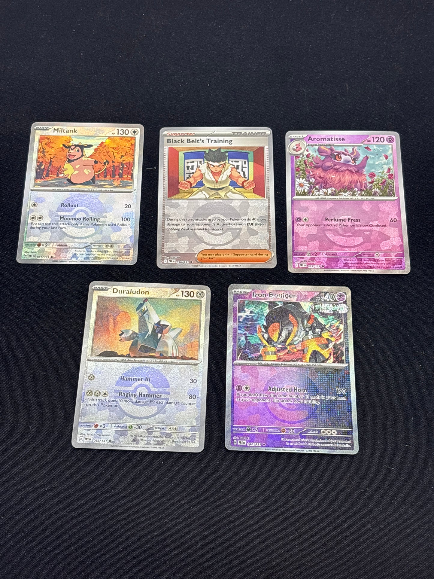 Auction Lot 245: Pokemon Cards Prismatic Evolutions Lot of 5 Pokeball Holos Conditions Vary Lot 4