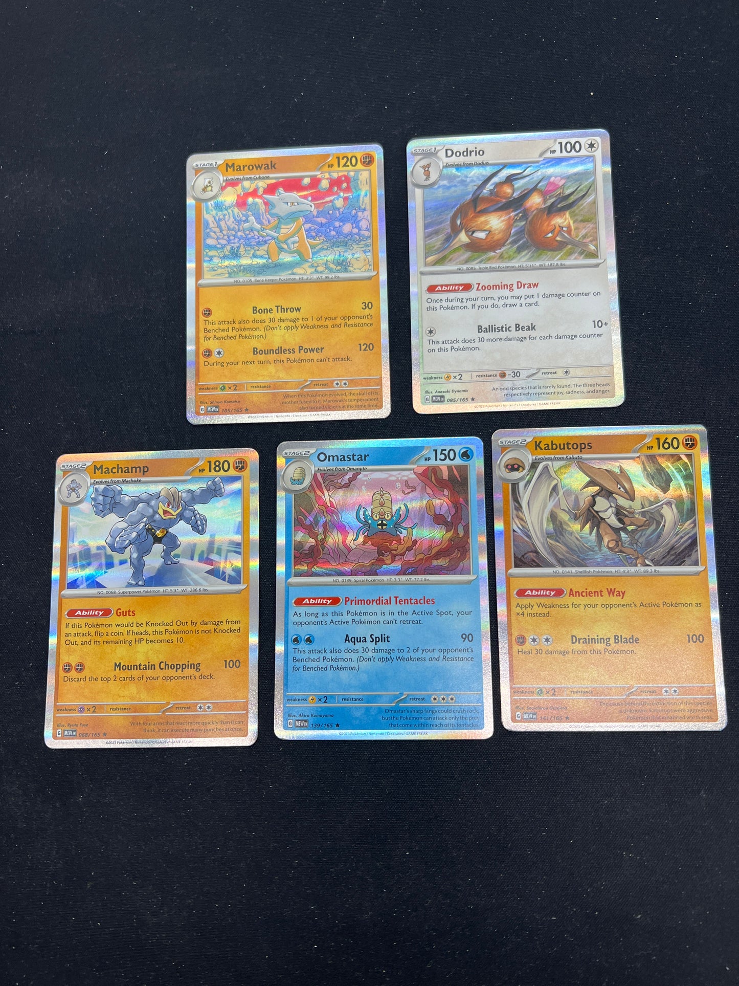 Auction Lot 263: Pokemon Cards SV 151 Holo Rare Lot of 5 Conditions Vary