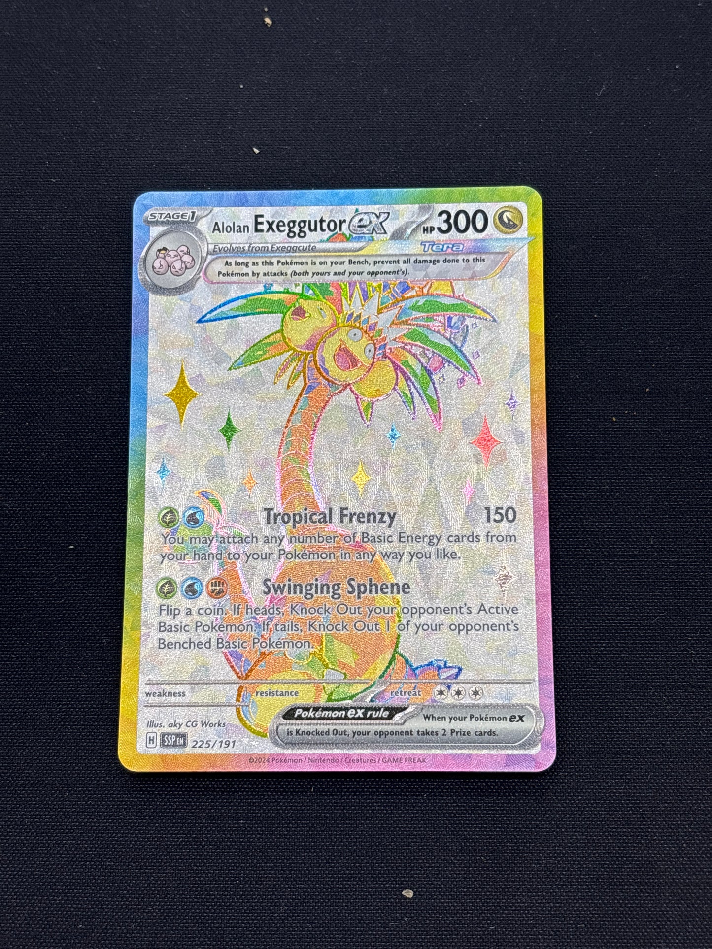 Auction Lot 347: Pokemon Cards Alolan Exeggutor EX Surging Sparks Conditions Vary