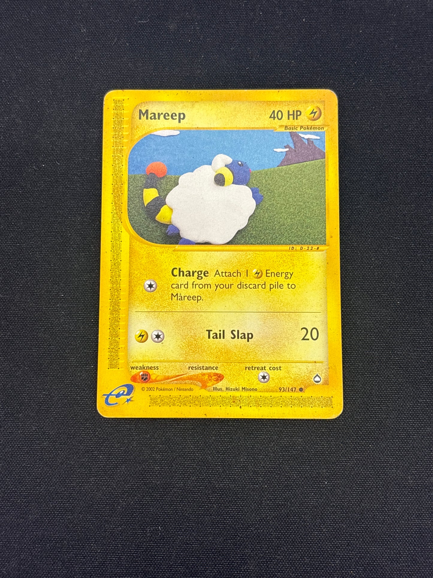 Auction Lot 254: Pokemon Cards Mareep Common Aquapolis Condition Vary