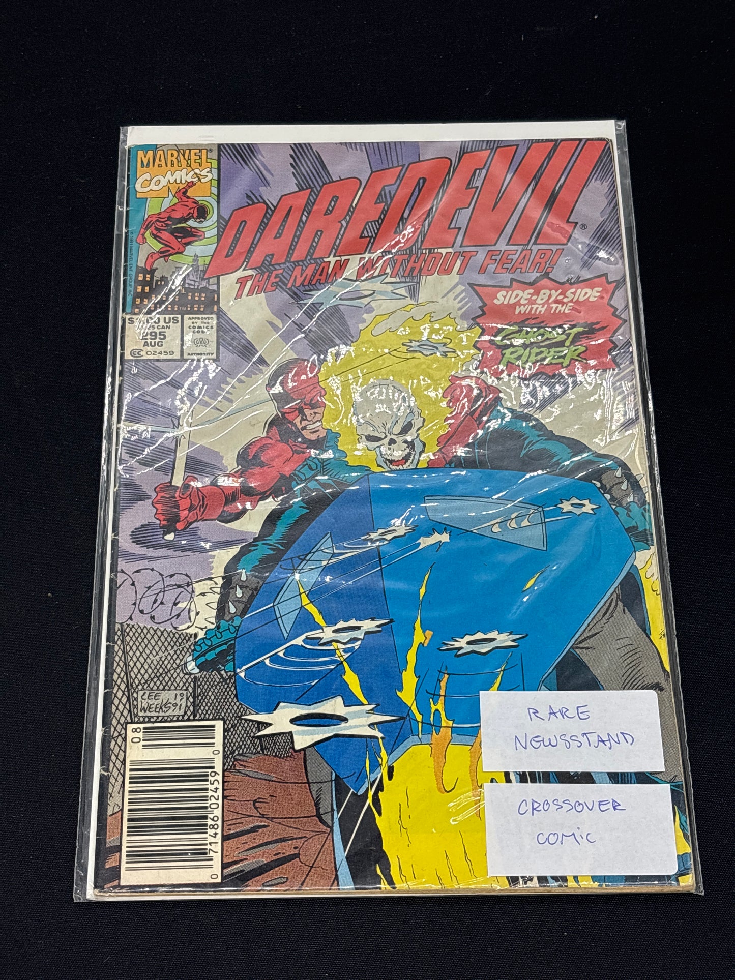 Auction Lot 260: Marvel Comics Daredevil The Man Without Fear Ghost Rider Issue 295 August 1991