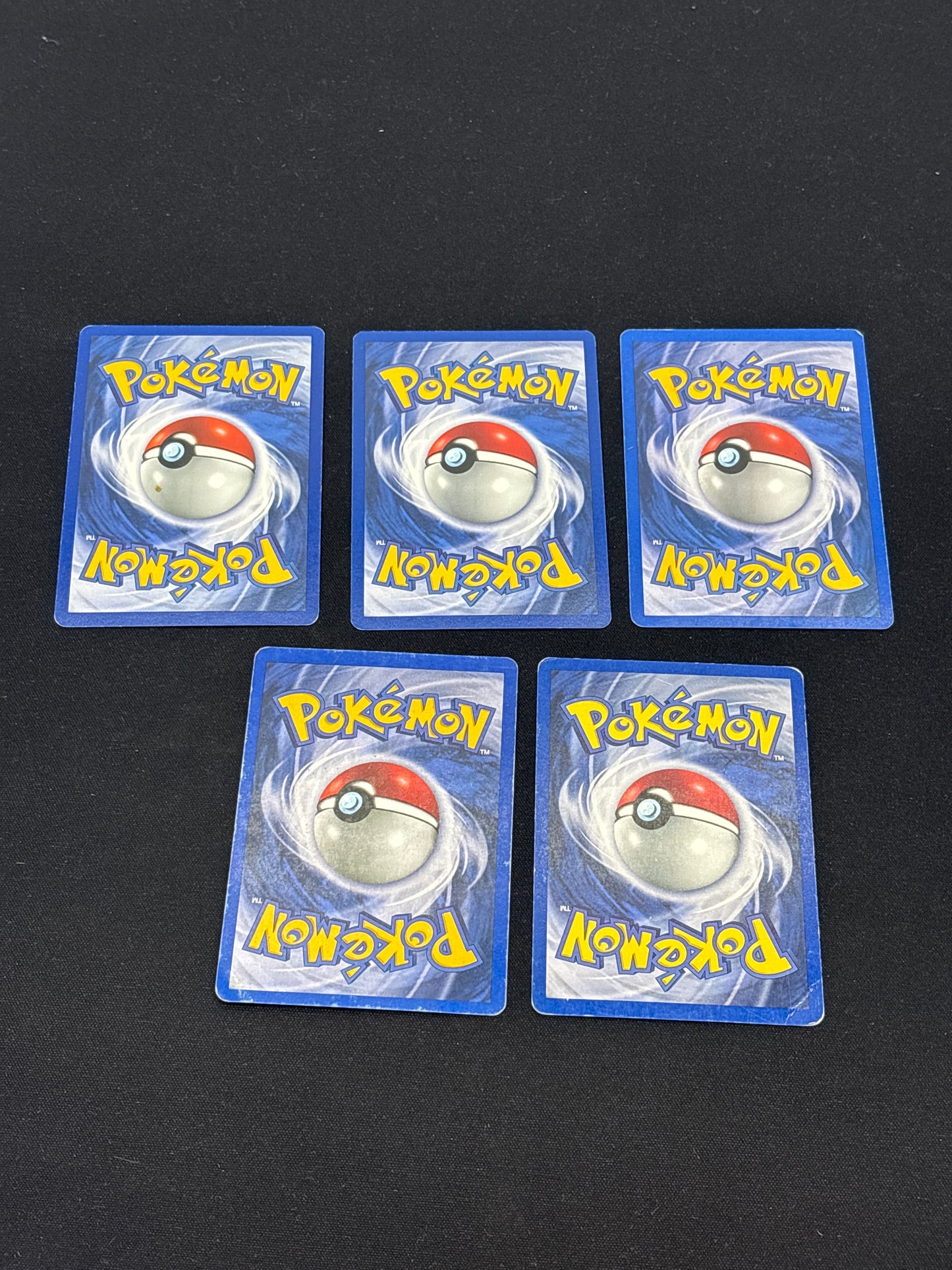 Auction Lot 125: Pokemon Cards Lot of 5 Base Set 2 Non Holos Conditions Vary