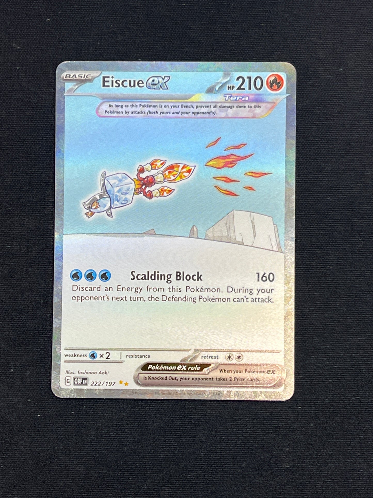 Auction Lot 406: Pokemon Cards Eiscue EX OBF Card Condition Vary