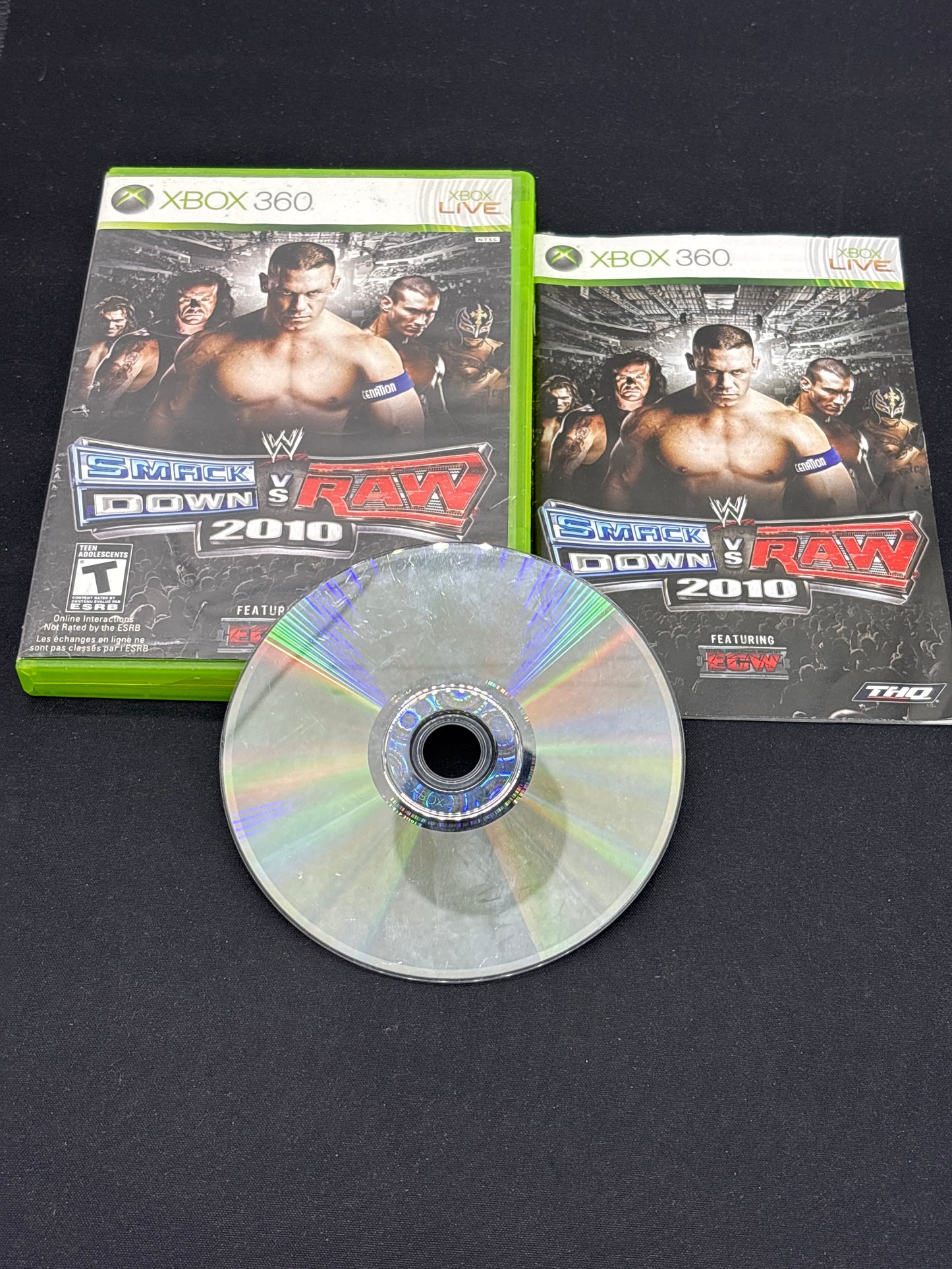 Auction Lot 109: XBOX 360 Smackdown VS Raw 2010 CIB