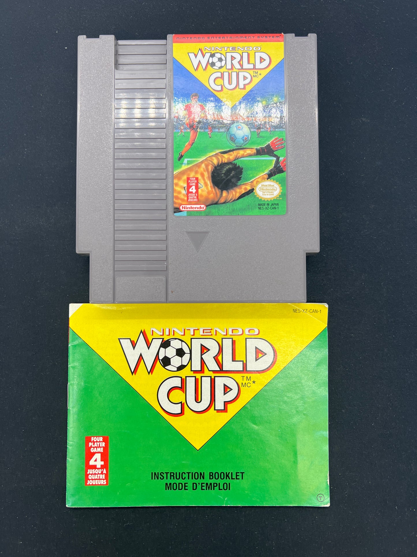 Auction Lot 385: Nintendo NES Video Game Nintendo World Cup With Manual