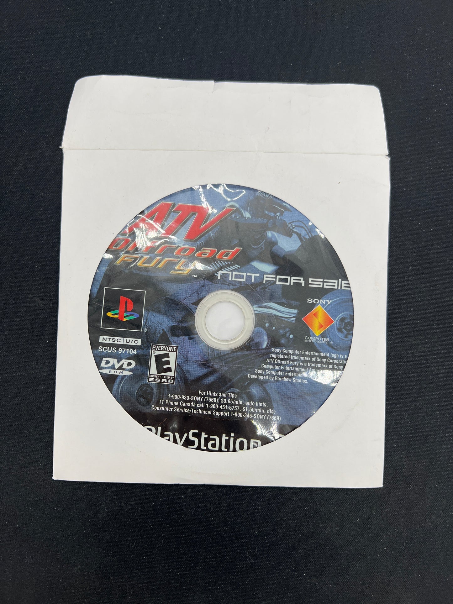 Auction Lot 103: PlayStation 2 Video Game ATV Off Road Fury Loose