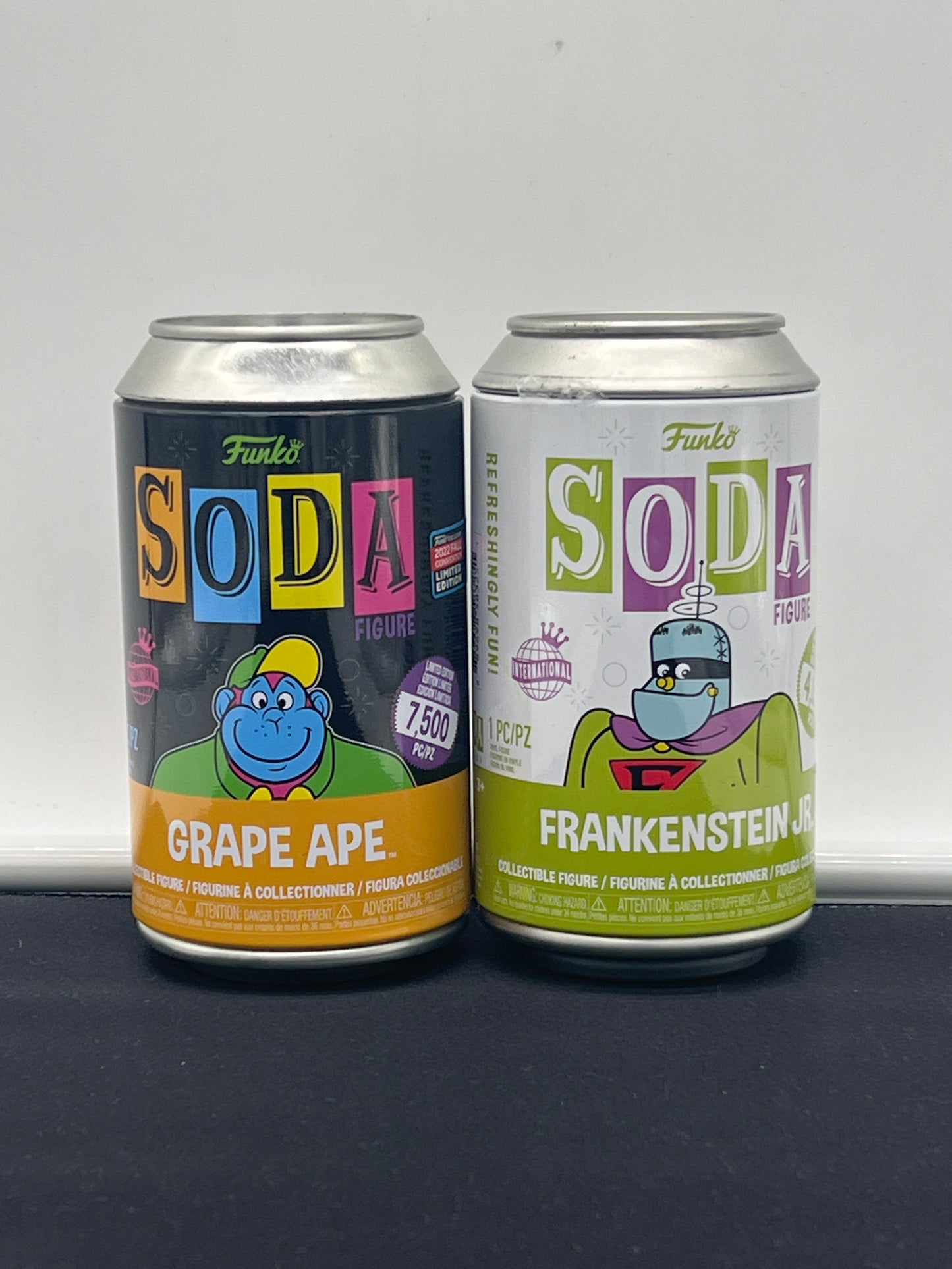 Auction Lot 81: Funko Soda Lot of 2 Grape Ape Frankenstein JR