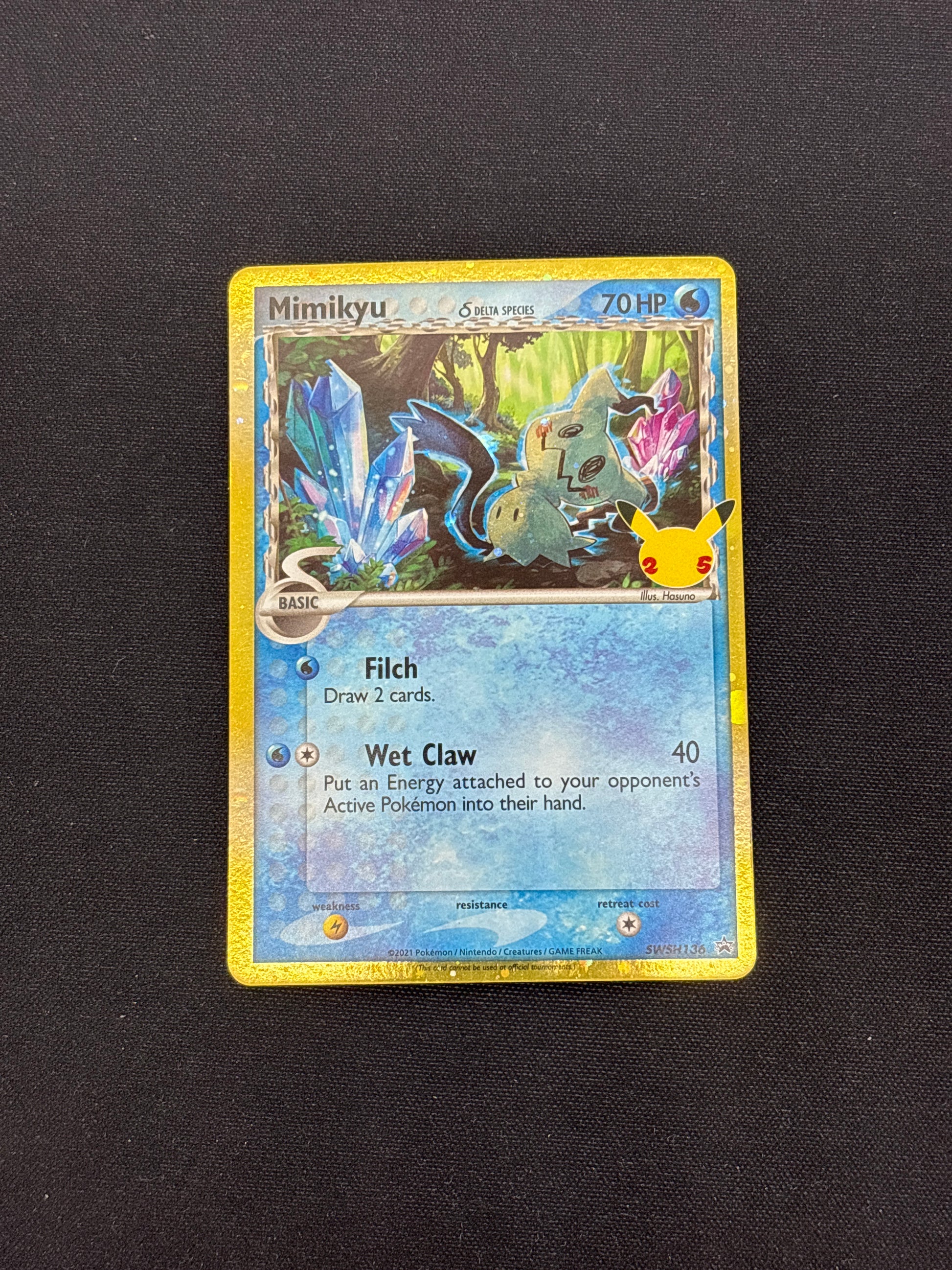 Auction Lot 399: Pokemon Cards Mimikyu Delta Species Celebrations Cond