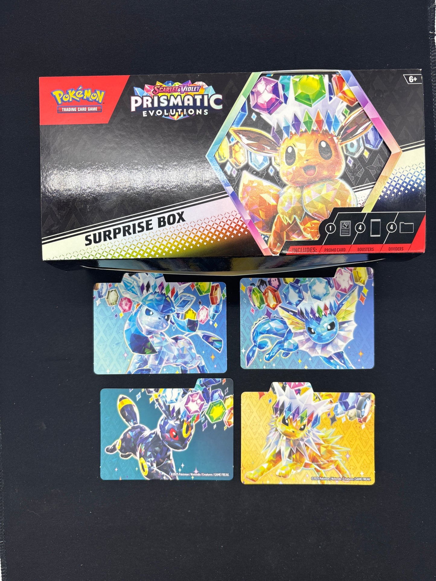 Auction Lot 288: Pokemon Prismatic Evolutions Surprise Box Empty With Dividers