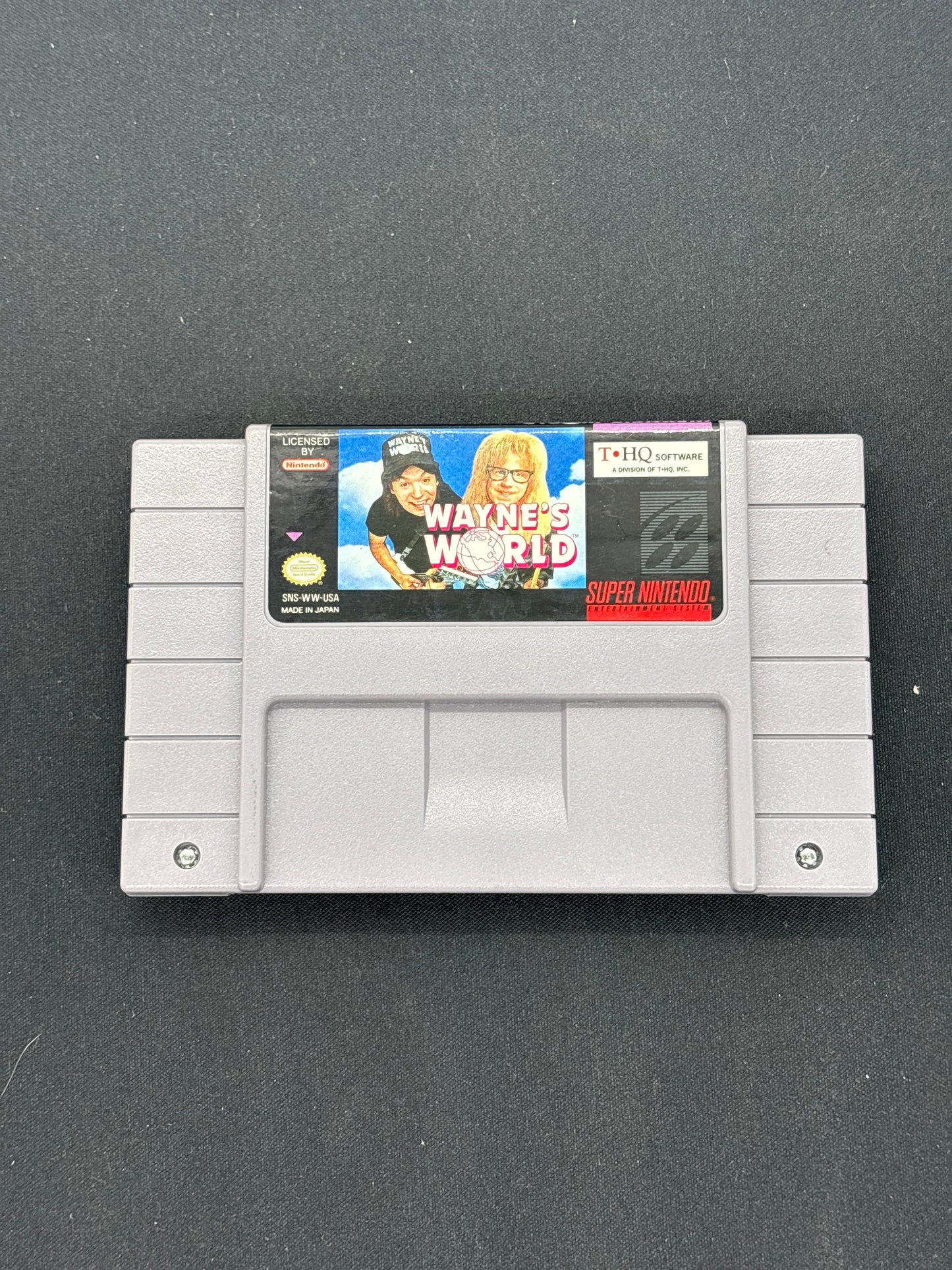 Auction Lot 138: Nintendo SNES Wayne’s World Video Game Loose
