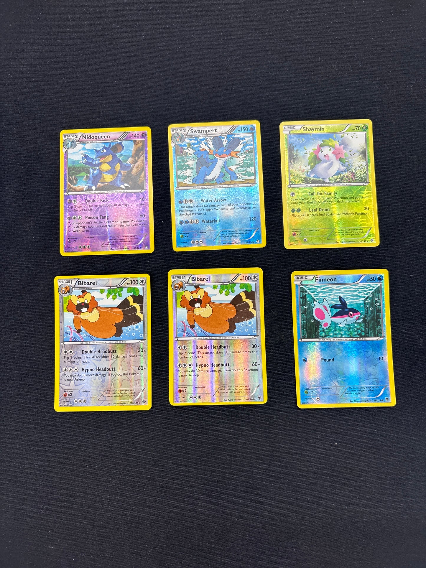 Auction Lot 54: Pokemon Mid Era Holo Card Lot 6 Conditions Vary