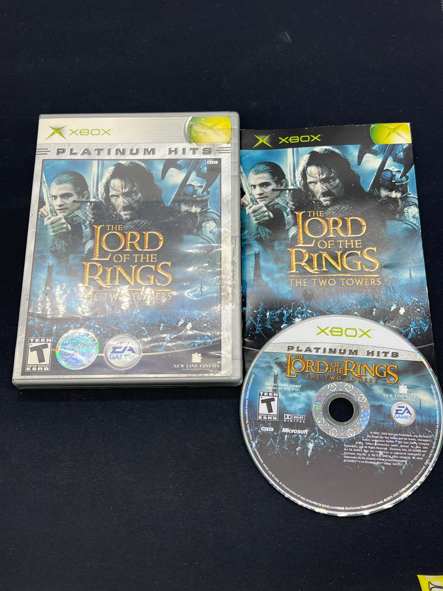 Auction Lot 150: XBOX The Lord of the Rings the Two Towers CIB