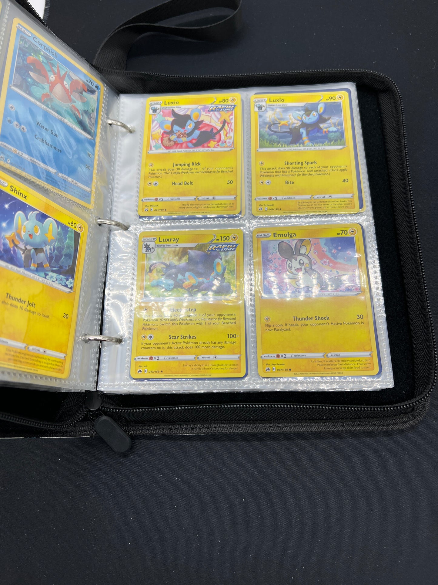 Auction Lot 156: Pokemon Cards 4 Pocket Binder Includes Crown Zenith Bulk Conditions Vary