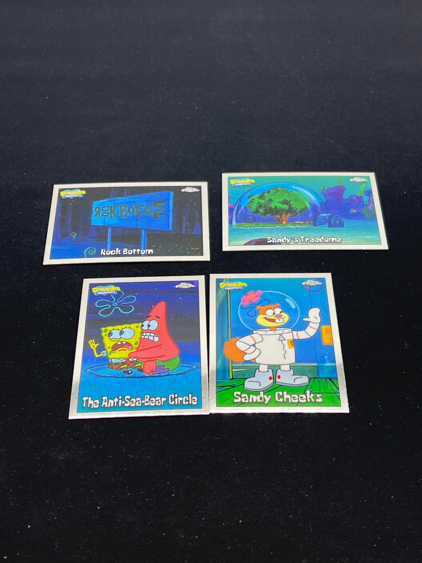 Auction Lot 251: Spongebob Cards Topps Chrome 25th Anniversary 2025 Base Cards Conditions Vary