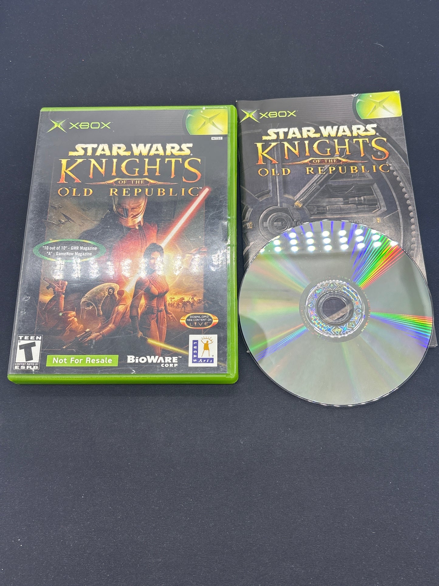 Auction Lot 149: XBOX Video Game Star Wars Knights Old Republic CIB