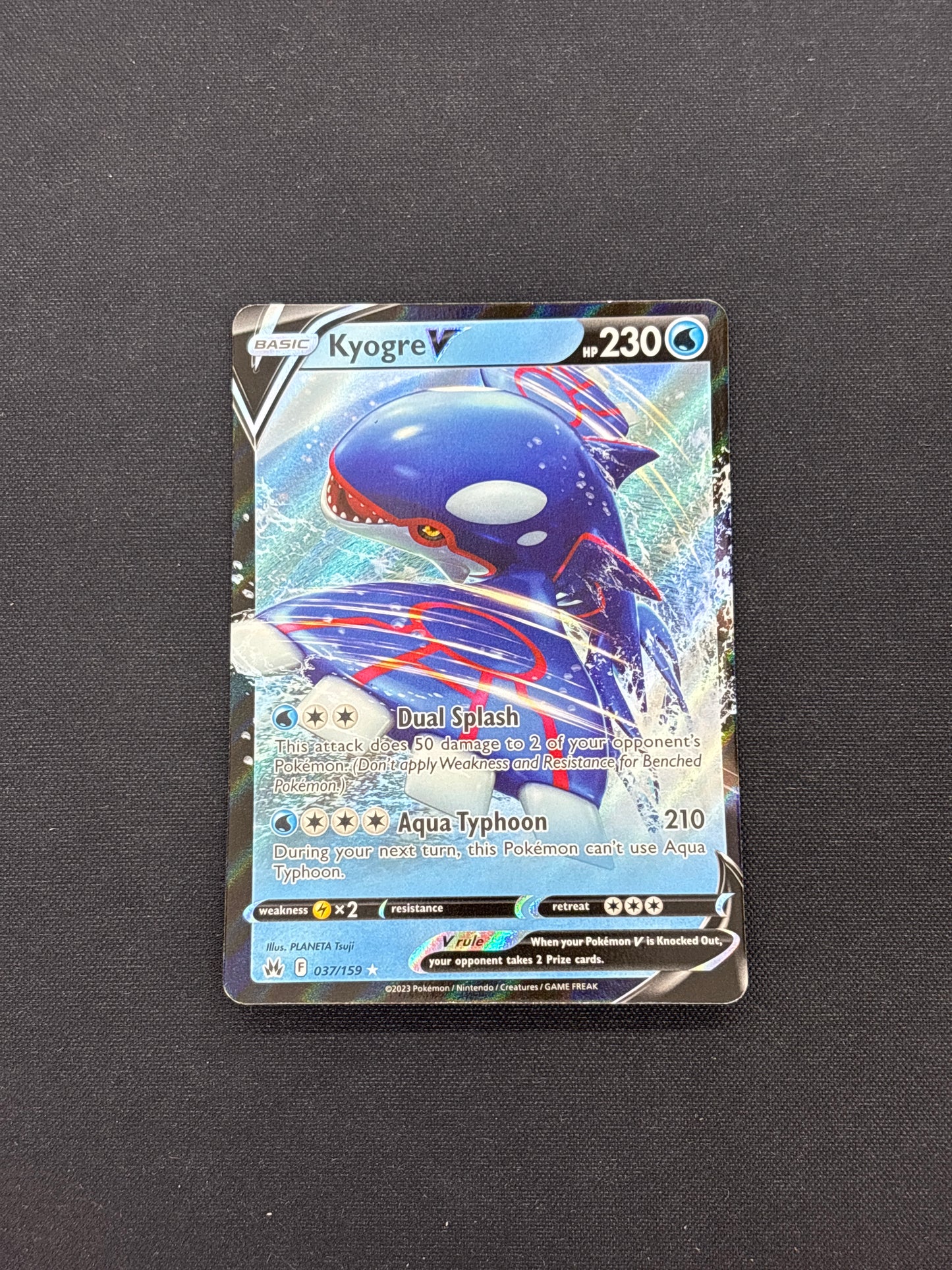 Auction Lot 340: Pokemon Cards Kyogre V Crown Zenith Conditions Vary
